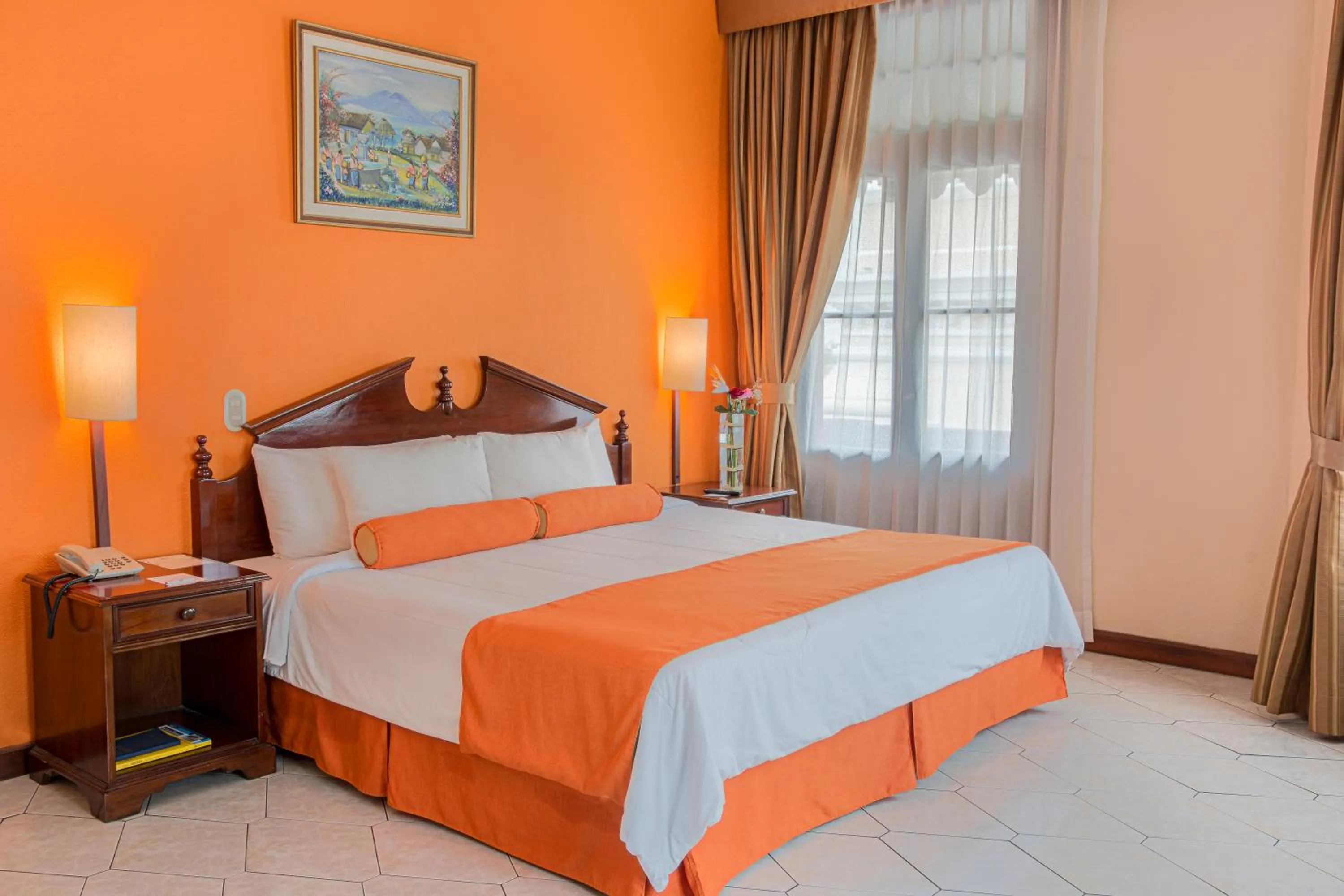 Bed in Hotel Royal Palace