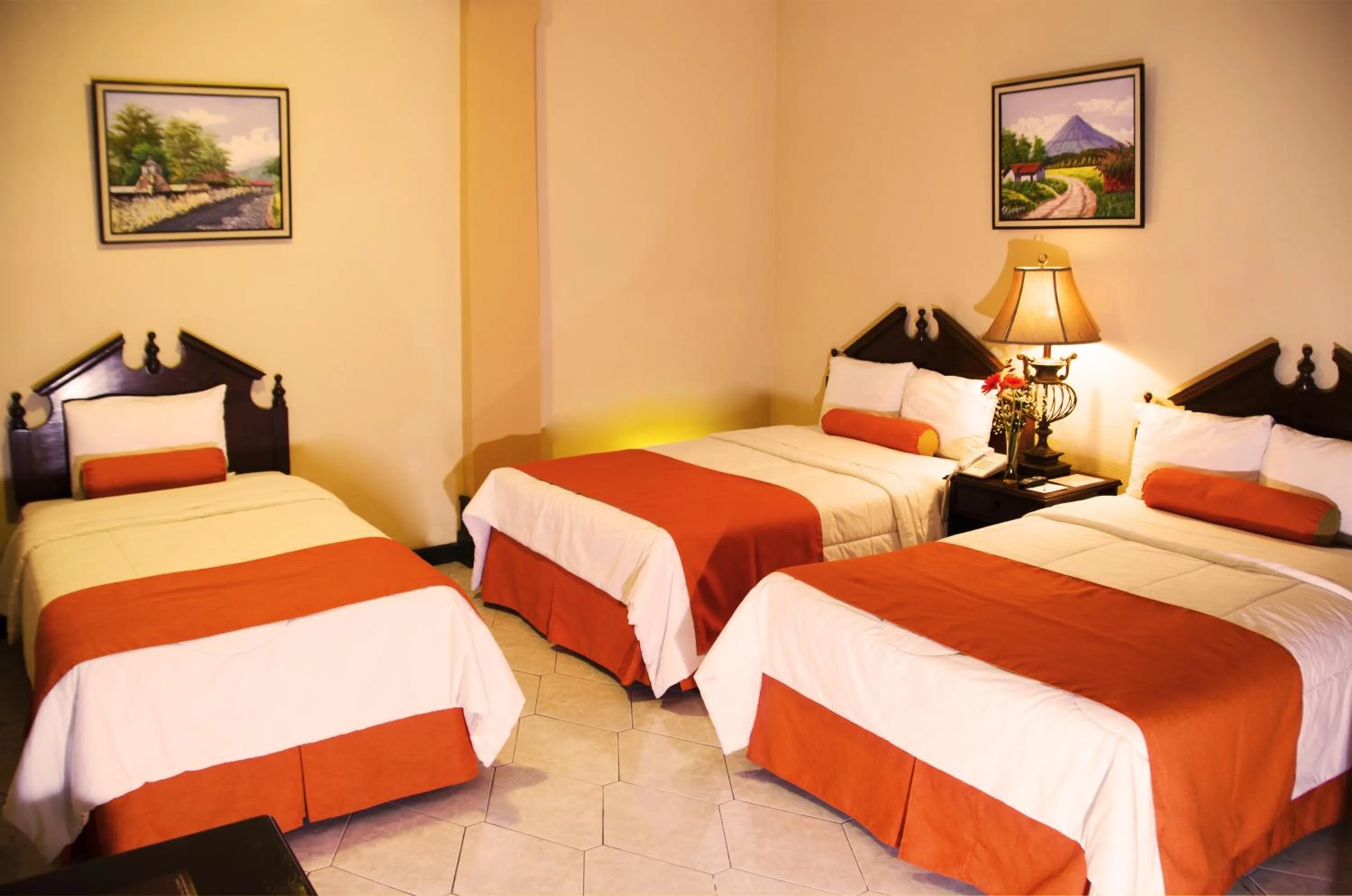 Bed in Hotel Royal Palace