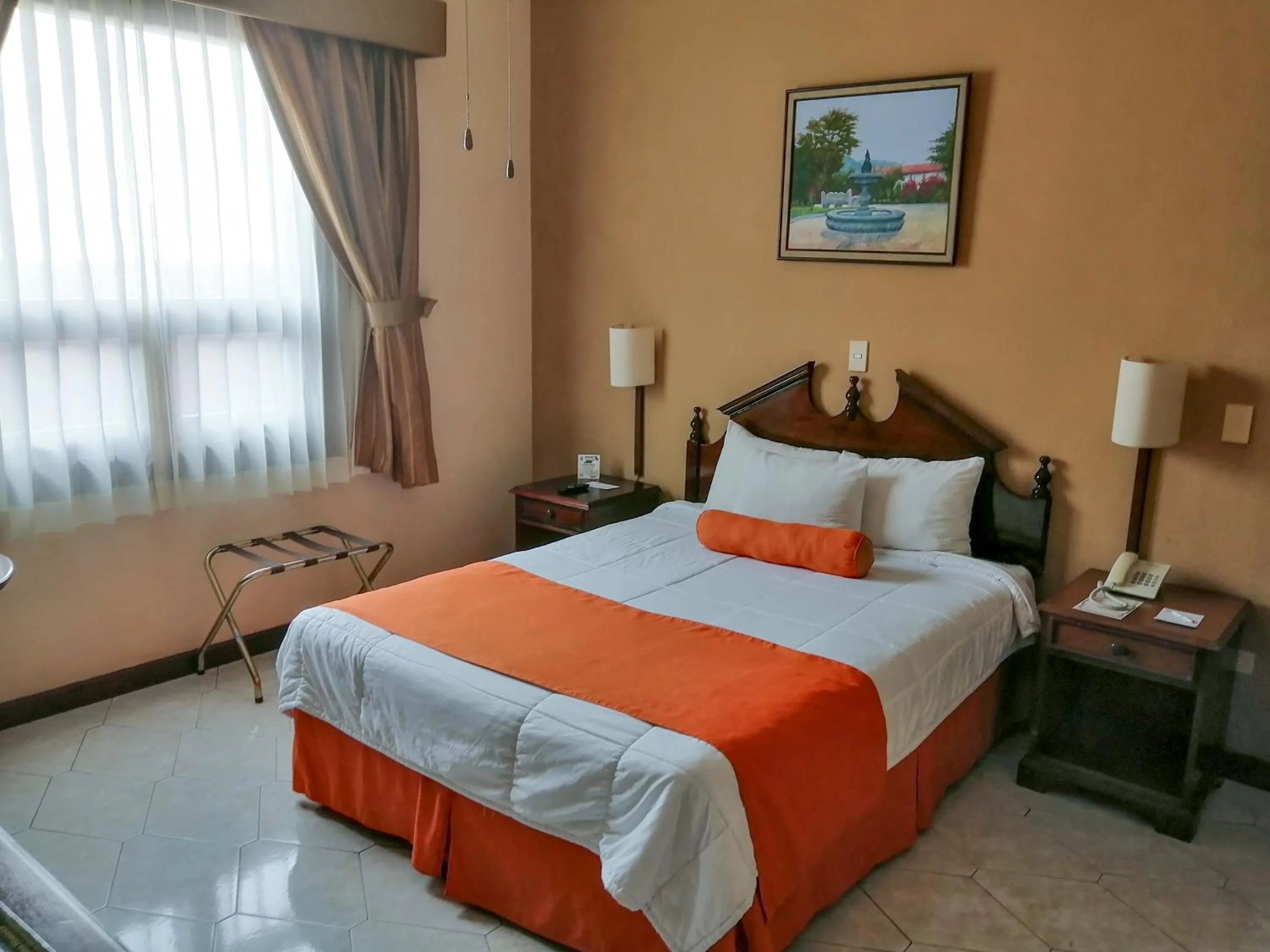 Bed in Hotel Royal Palace