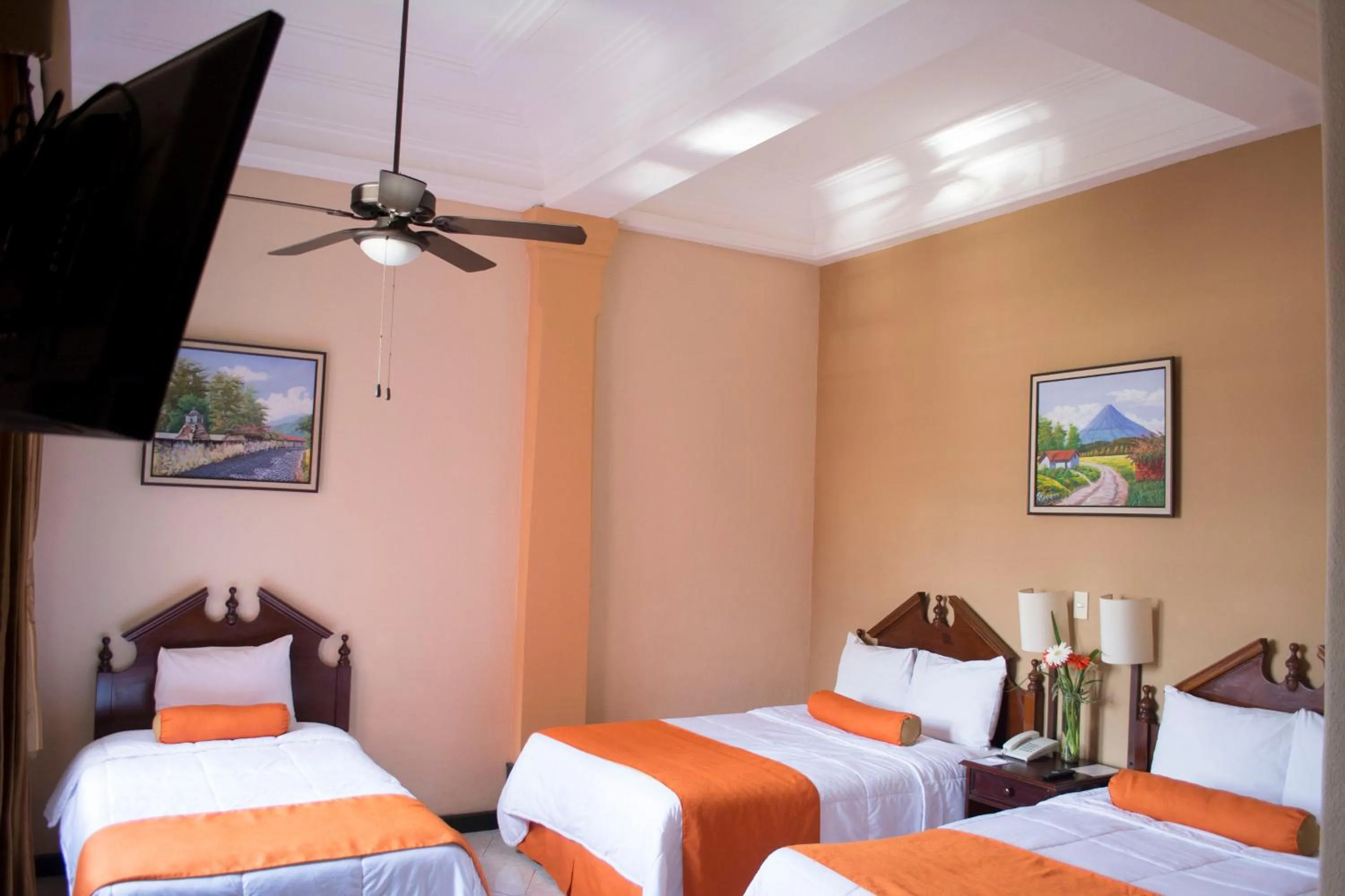 Bed in Hotel Royal Palace