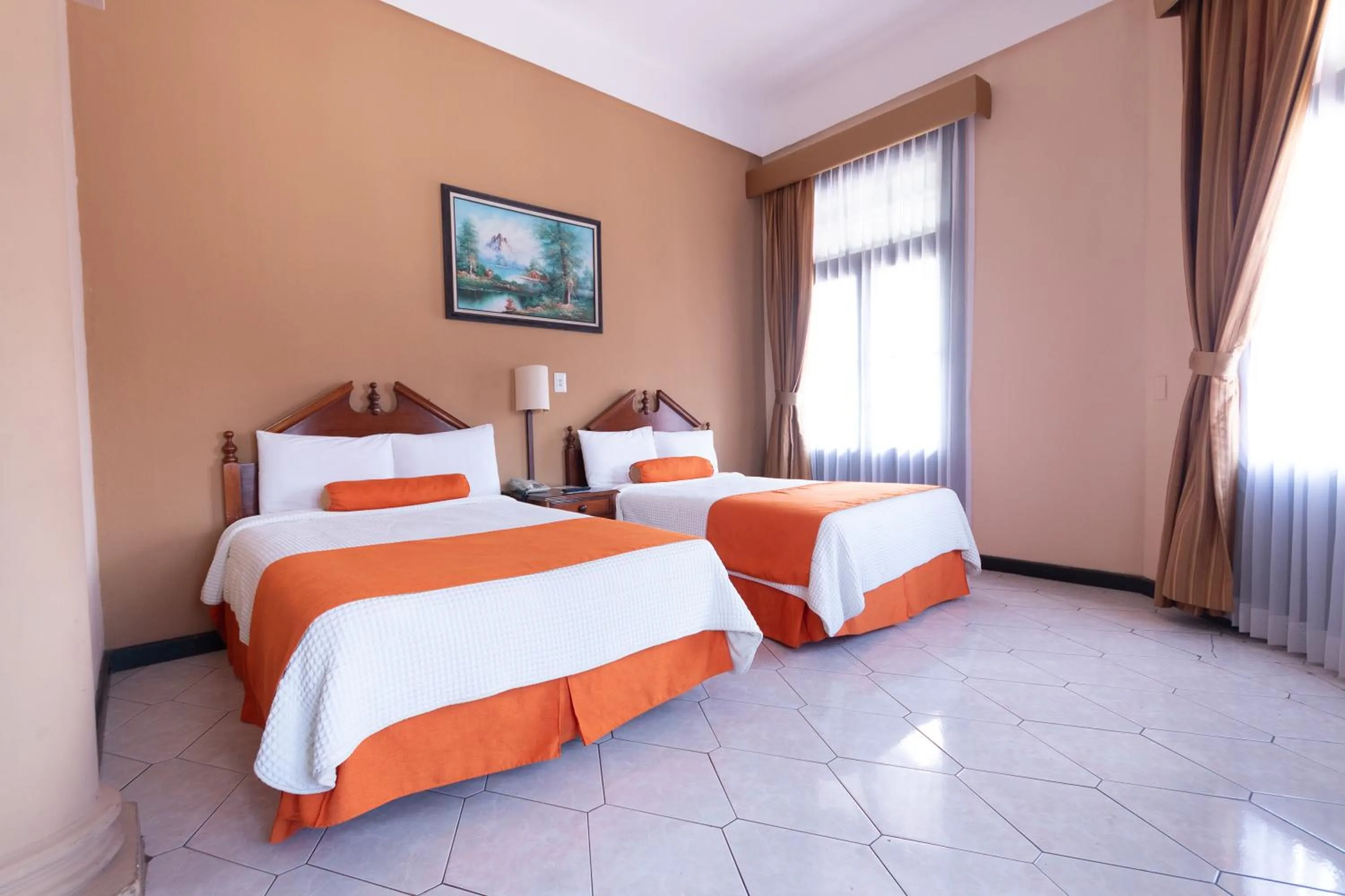 Bed in Hotel Royal Palace