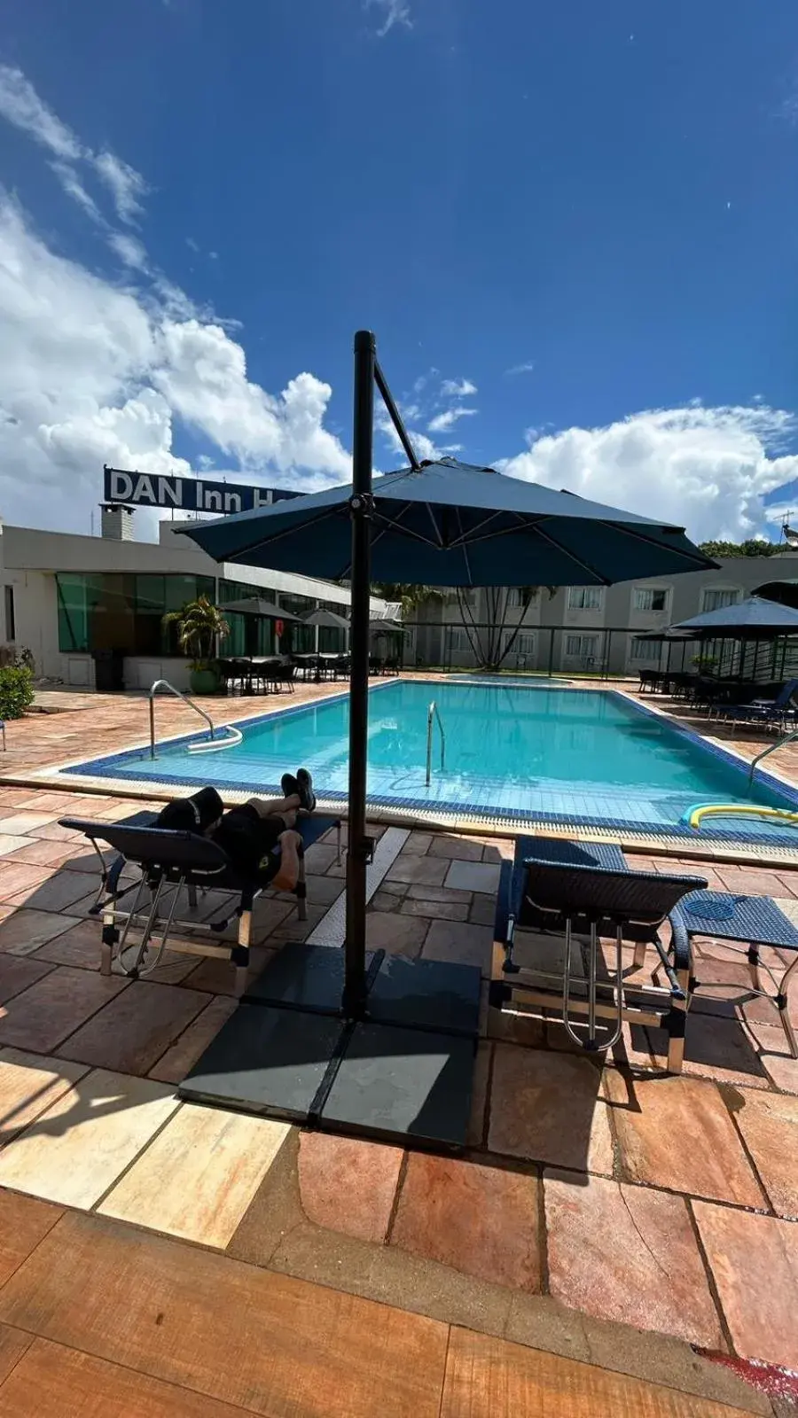 Pool view in Hotel Dan Inn Uberaba & Convenções By Nacional Inn Pool view in Hotel Dan Inn Uberaba & Convenções By Nacional Inn