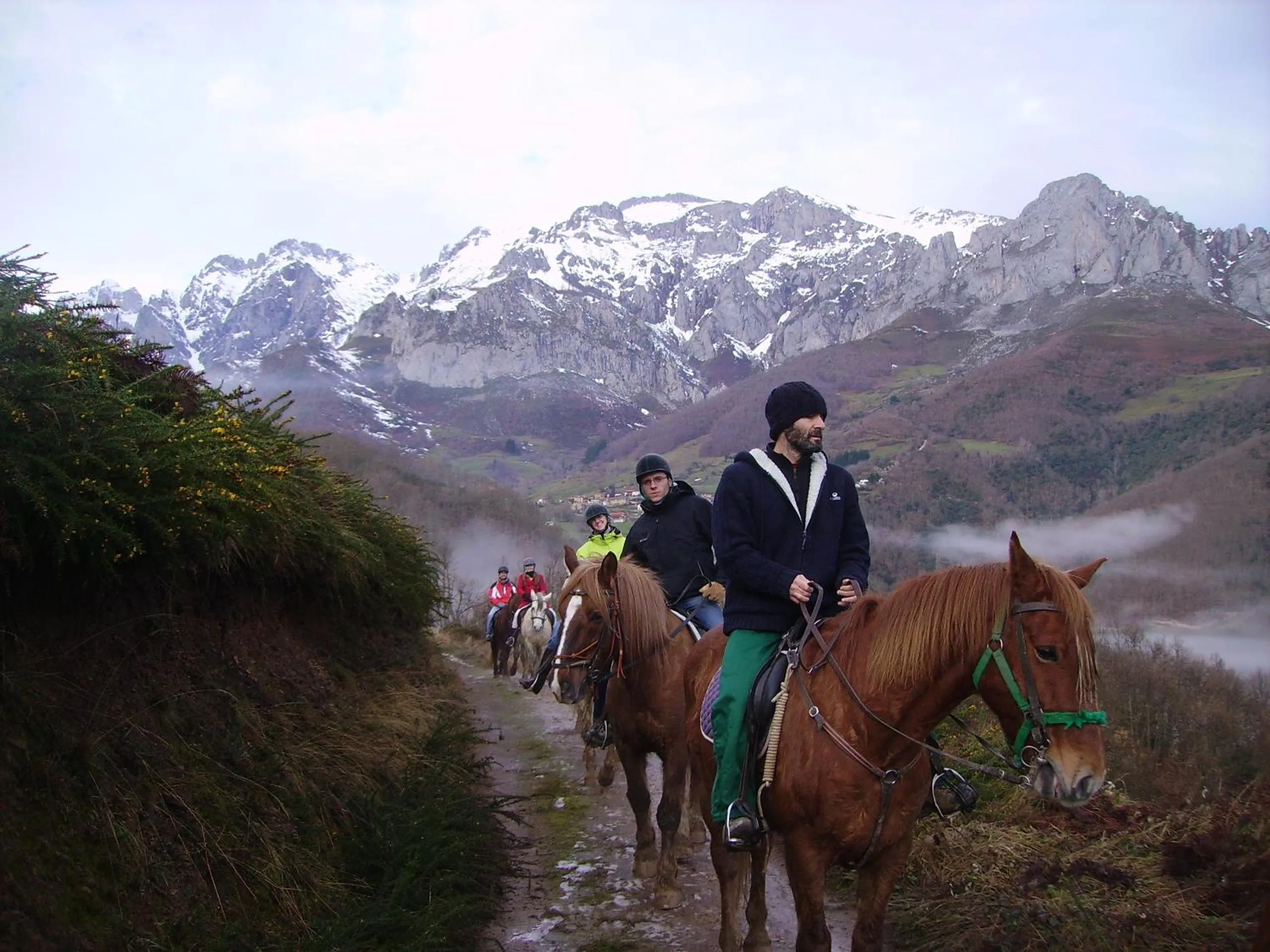 Horse-riding in Hotel Infantado