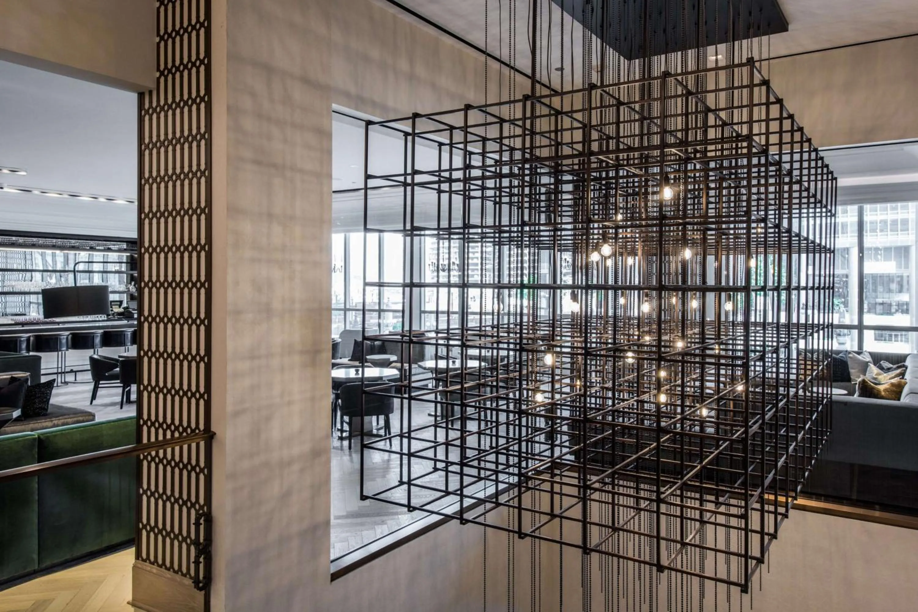 Lobby or reception in LondonHouse Chicago, Curio Collection by Hilton