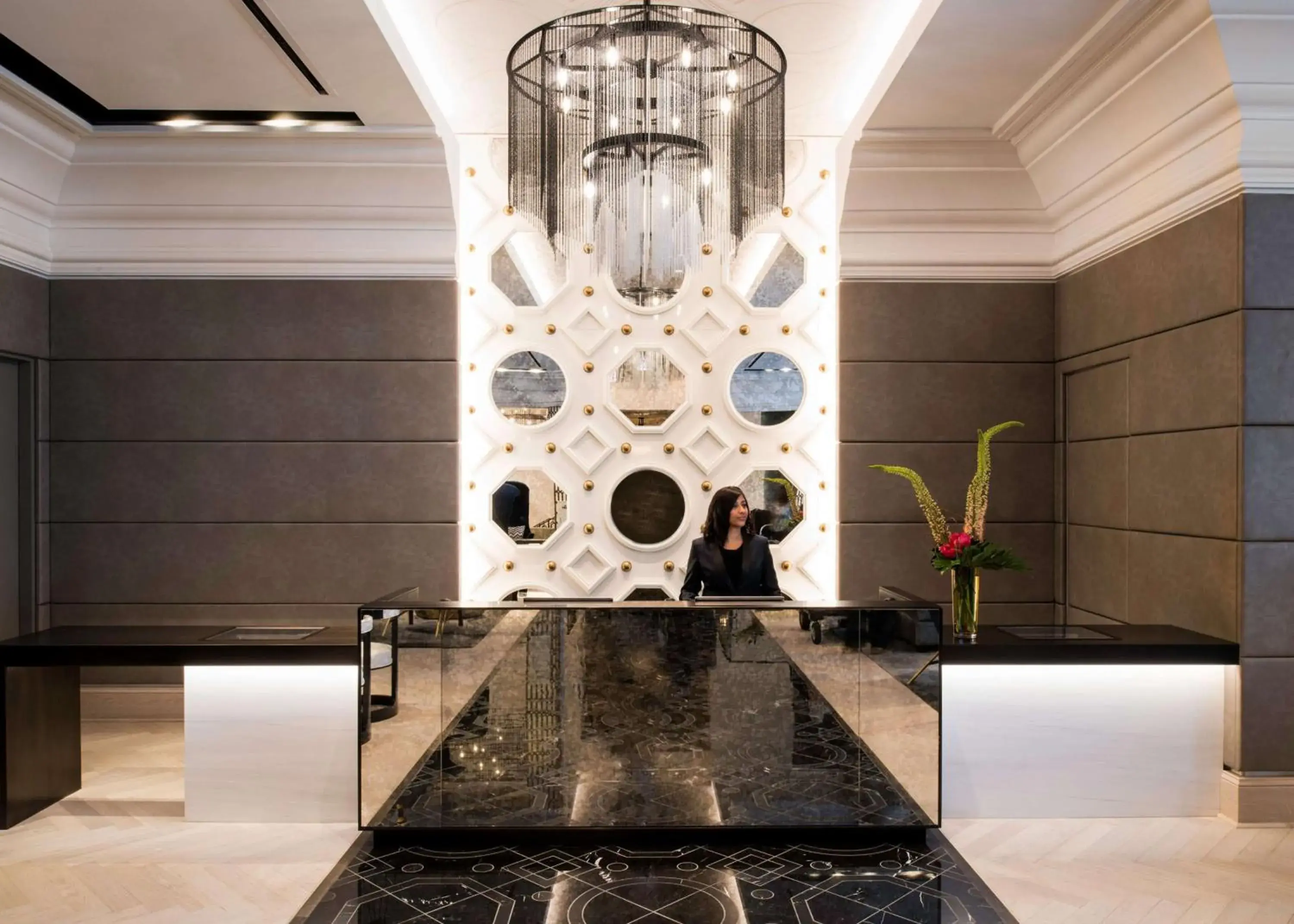 Lobby or reception in LondonHouse Chicago, Curio Collection by Hilton Lobby or reception in LondonHouse Chicago, Curio Collection by Hilton