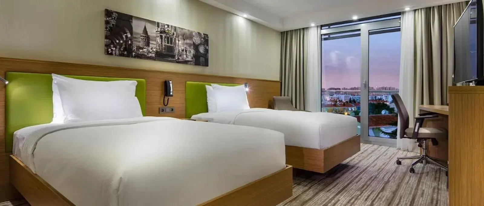 Bed in Hampton by Hilton Istanbul Atakoy Bed in Hampton by Hilton Istanbul Atakoy