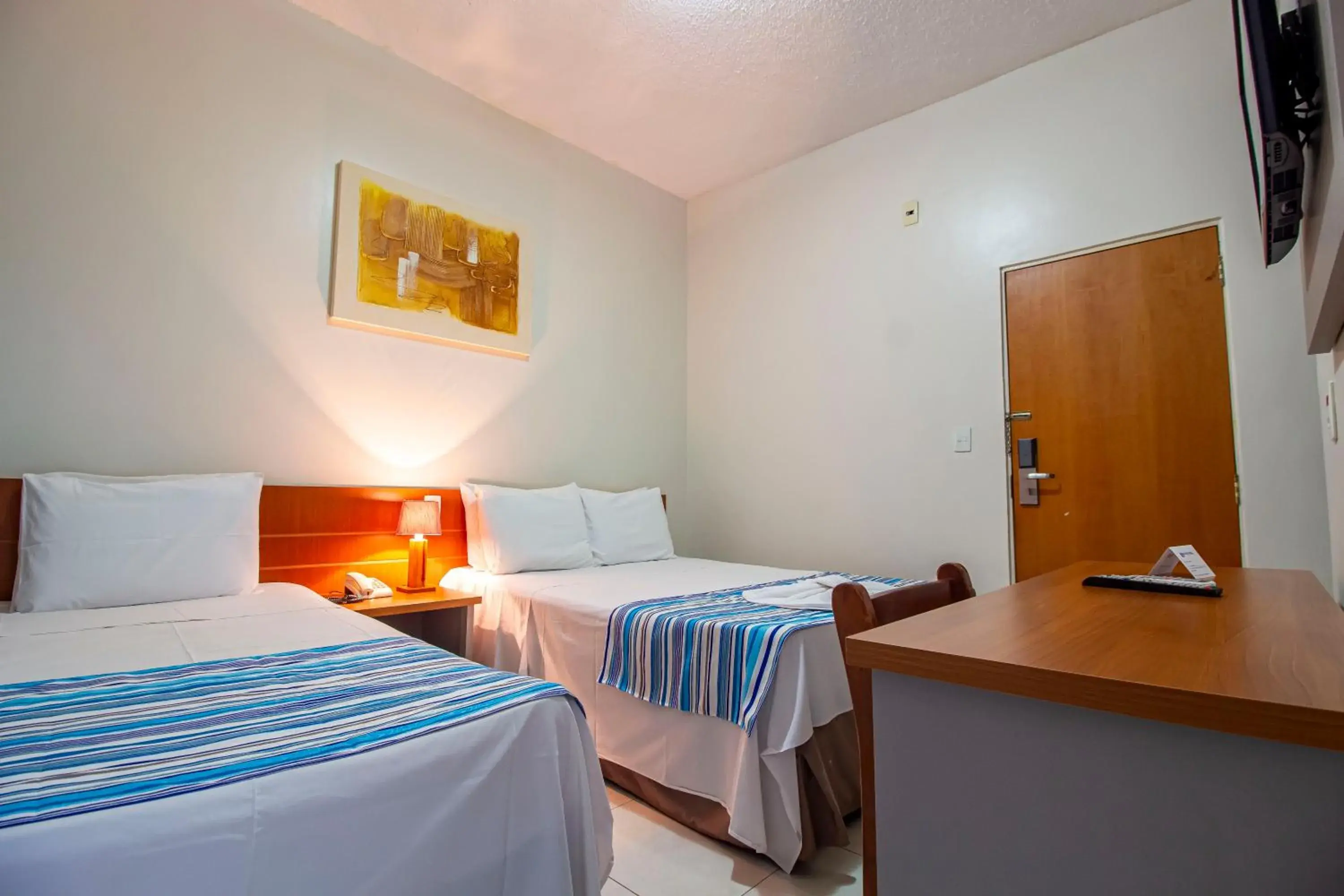 Bed in Hotel Dan Inn Barretos by Nacional Inn Bed in Hotel Dan Inn Barretos by Nacional Inn