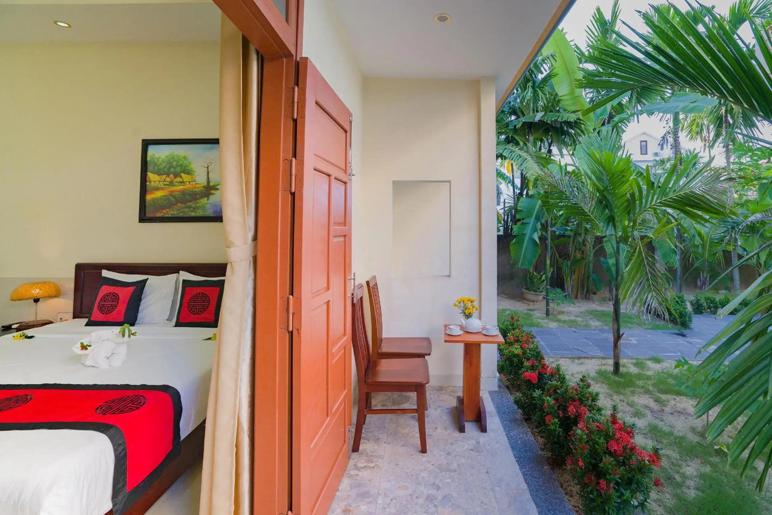 Double Room with Garden View in Herbal Tea Homestay Double Room with Garden View in Herbal Tea Homestay