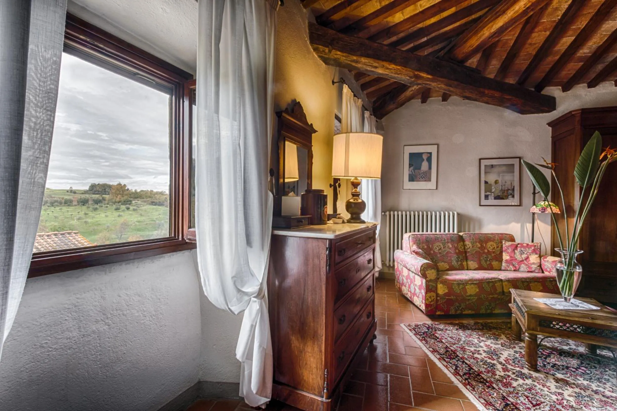 Living room in Villa Campestri Olive Oil Resort