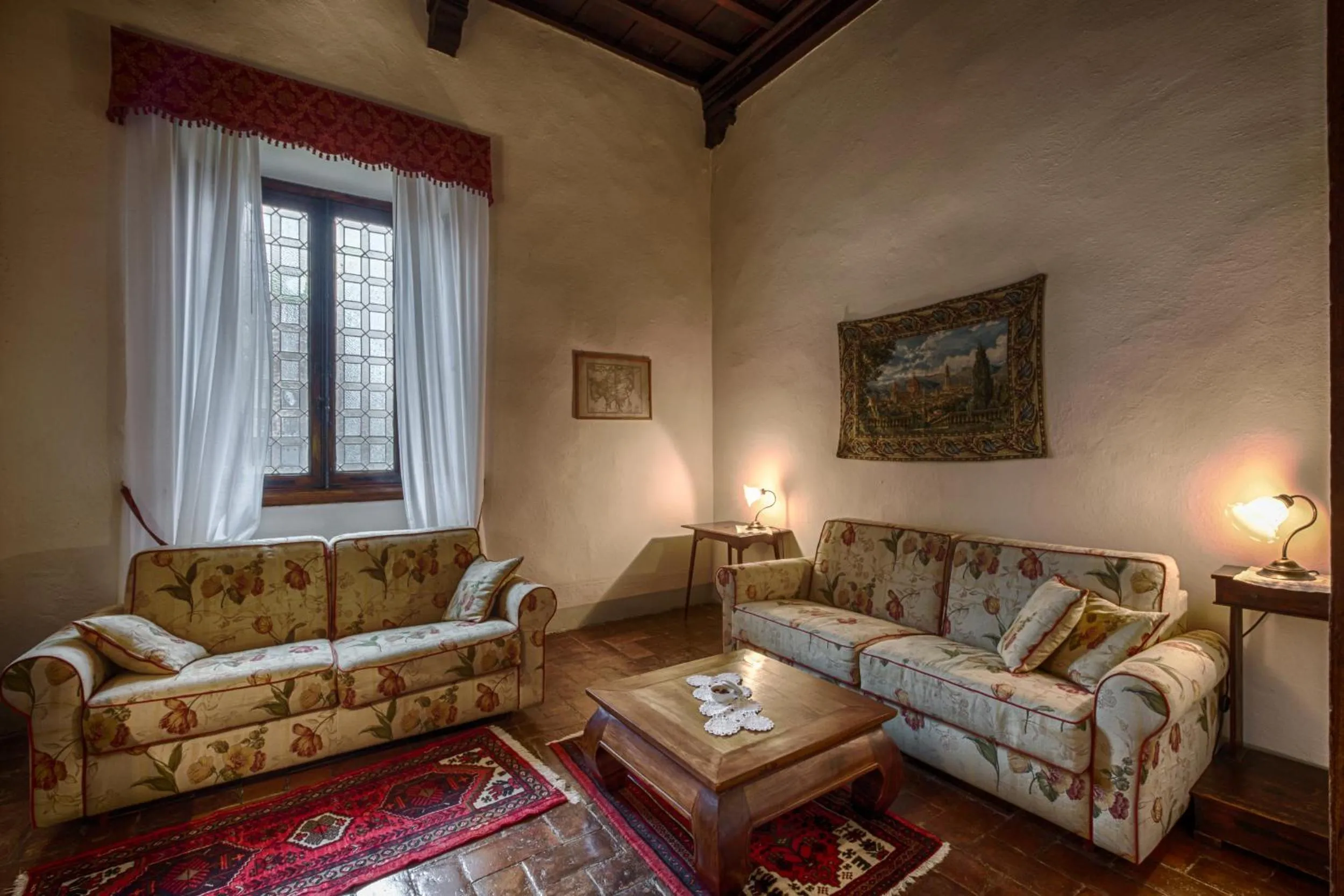 Living room in Villa Campestri Olive Oil Resort