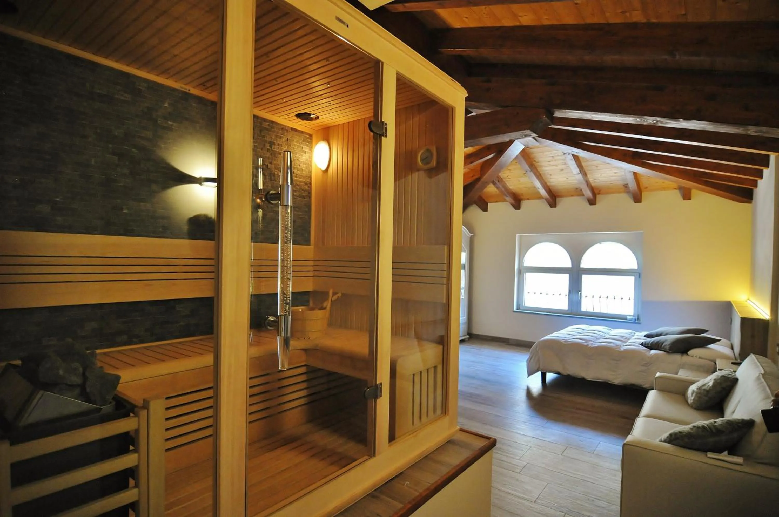 Sauna in B&B La Torretta