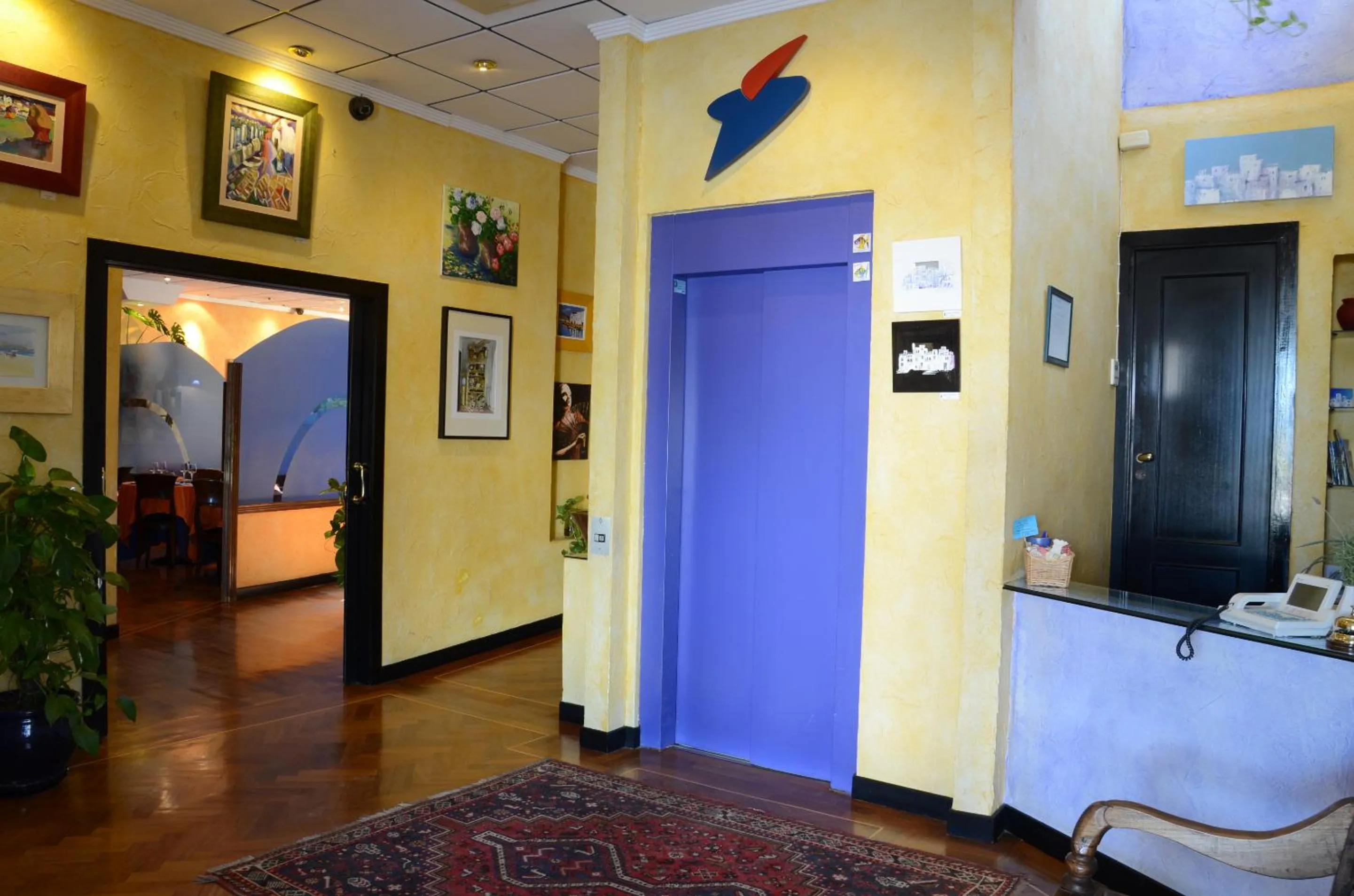 Lobby or reception in Hotel Tikar