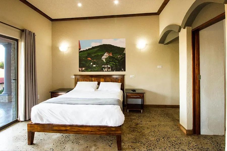 Bed in Stephan's Guest House