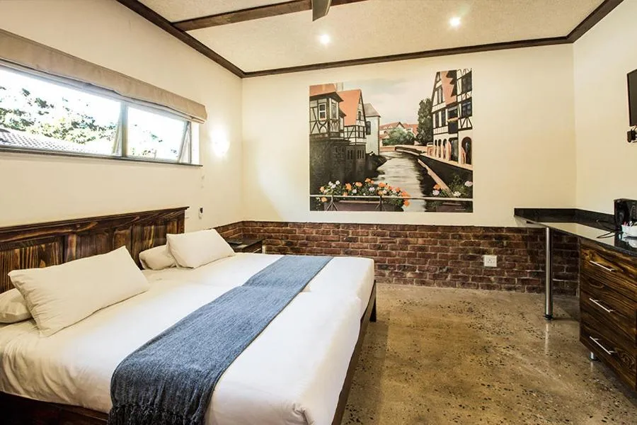 Bed in Stephan's Guest House