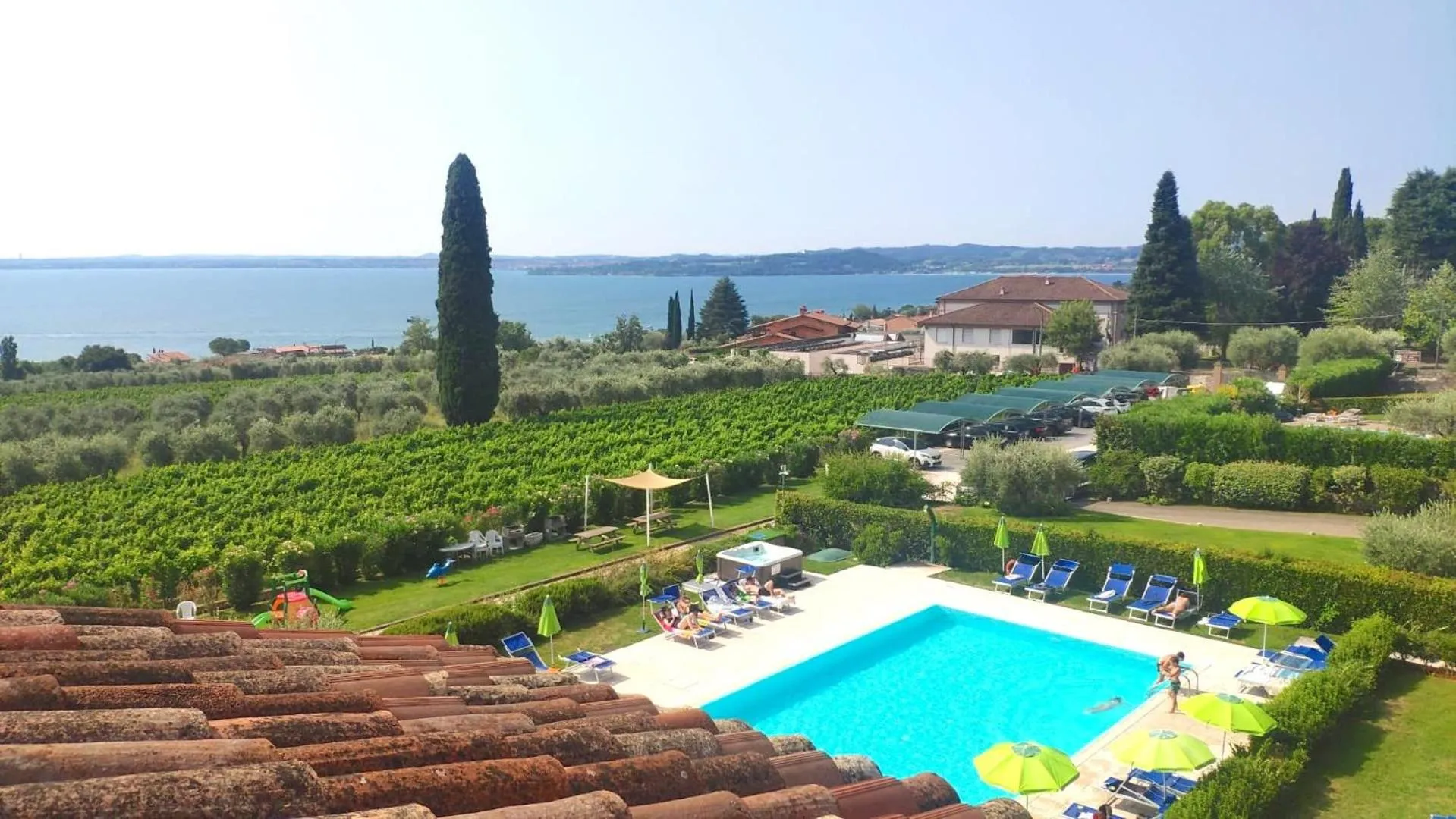 Pool view in Residence Corte Ferrari -Ciao Vacanze-