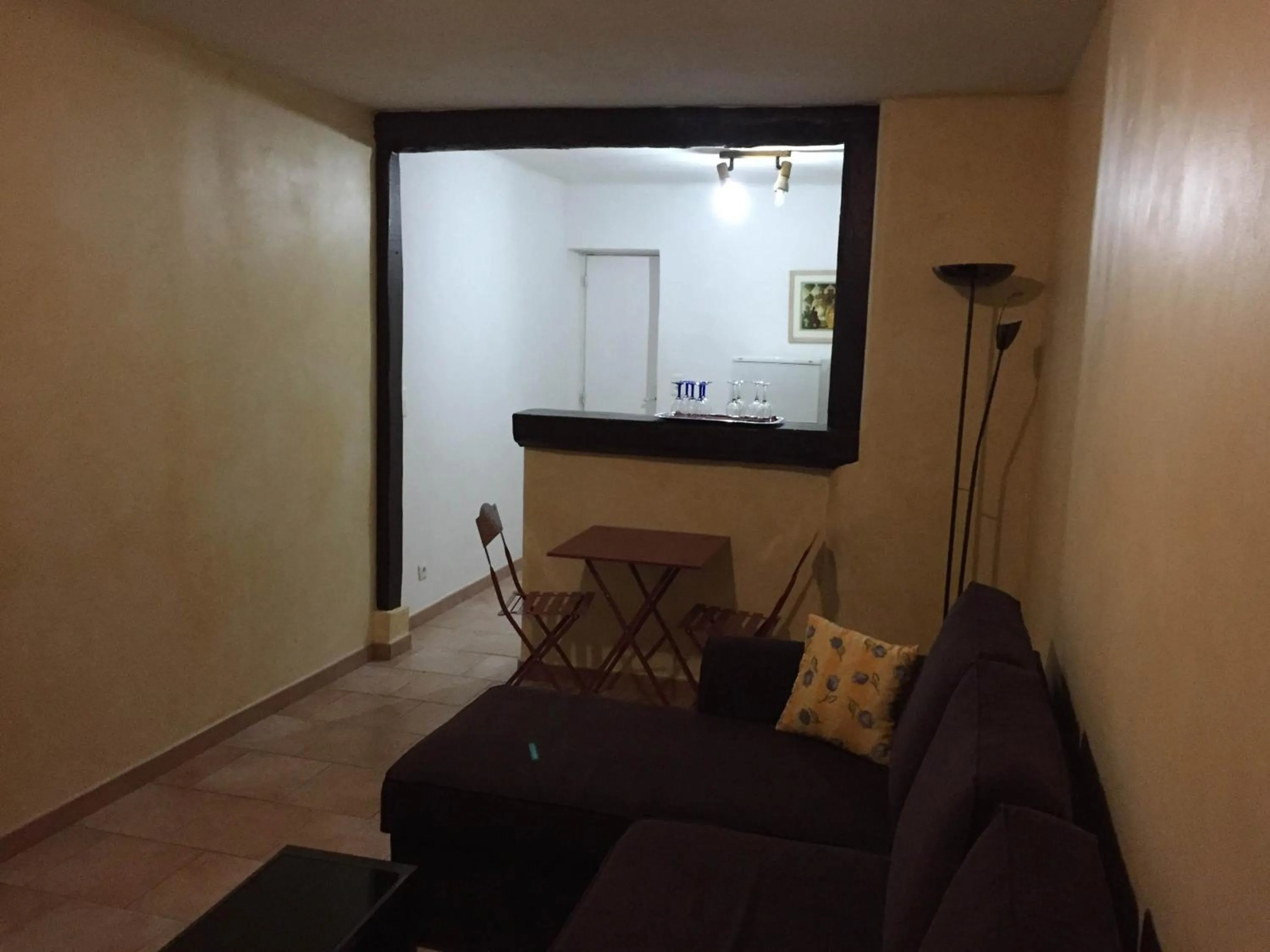 Seating area in Auberge Les Olivades