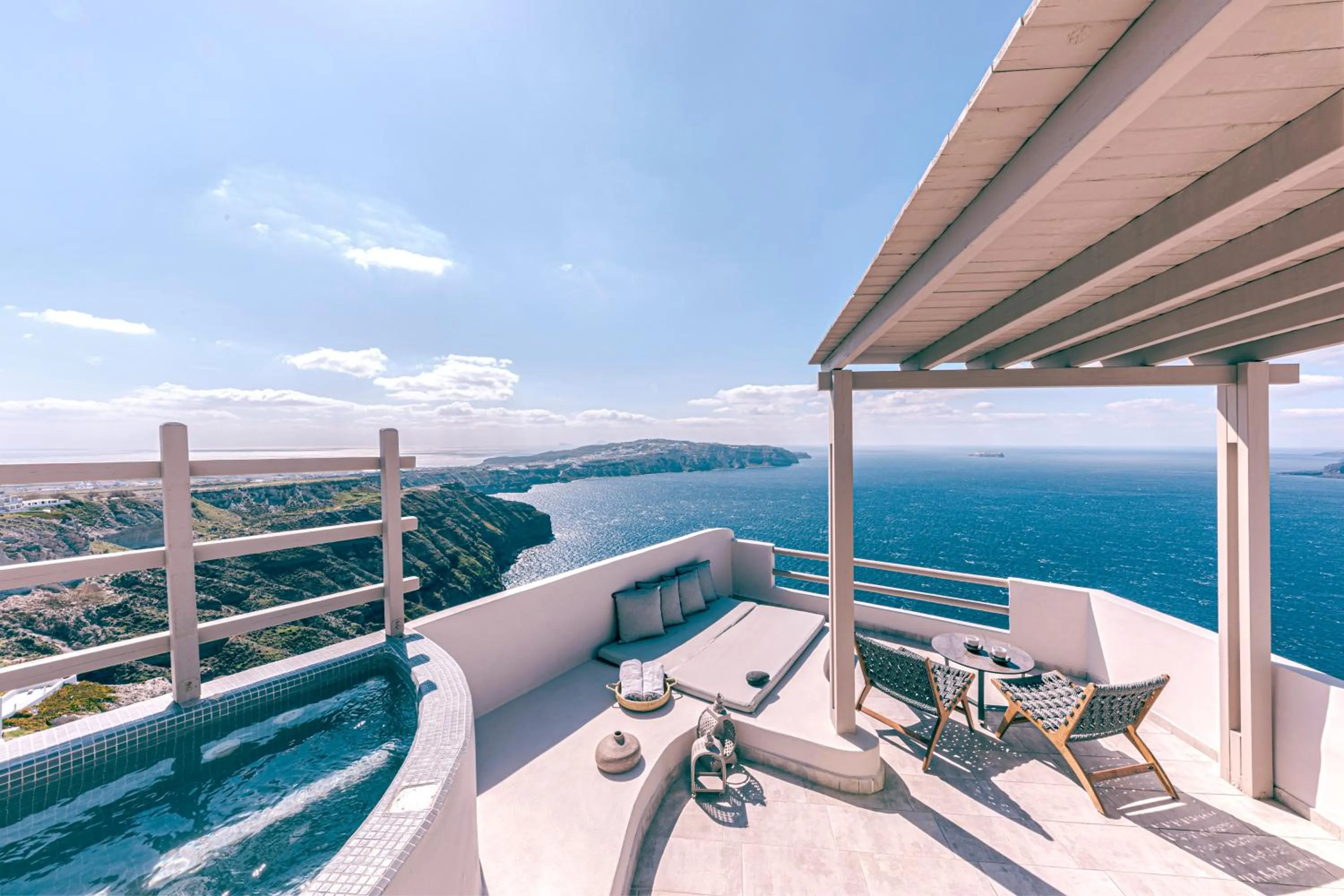 Patio in Grand View - Megalochori Santorini