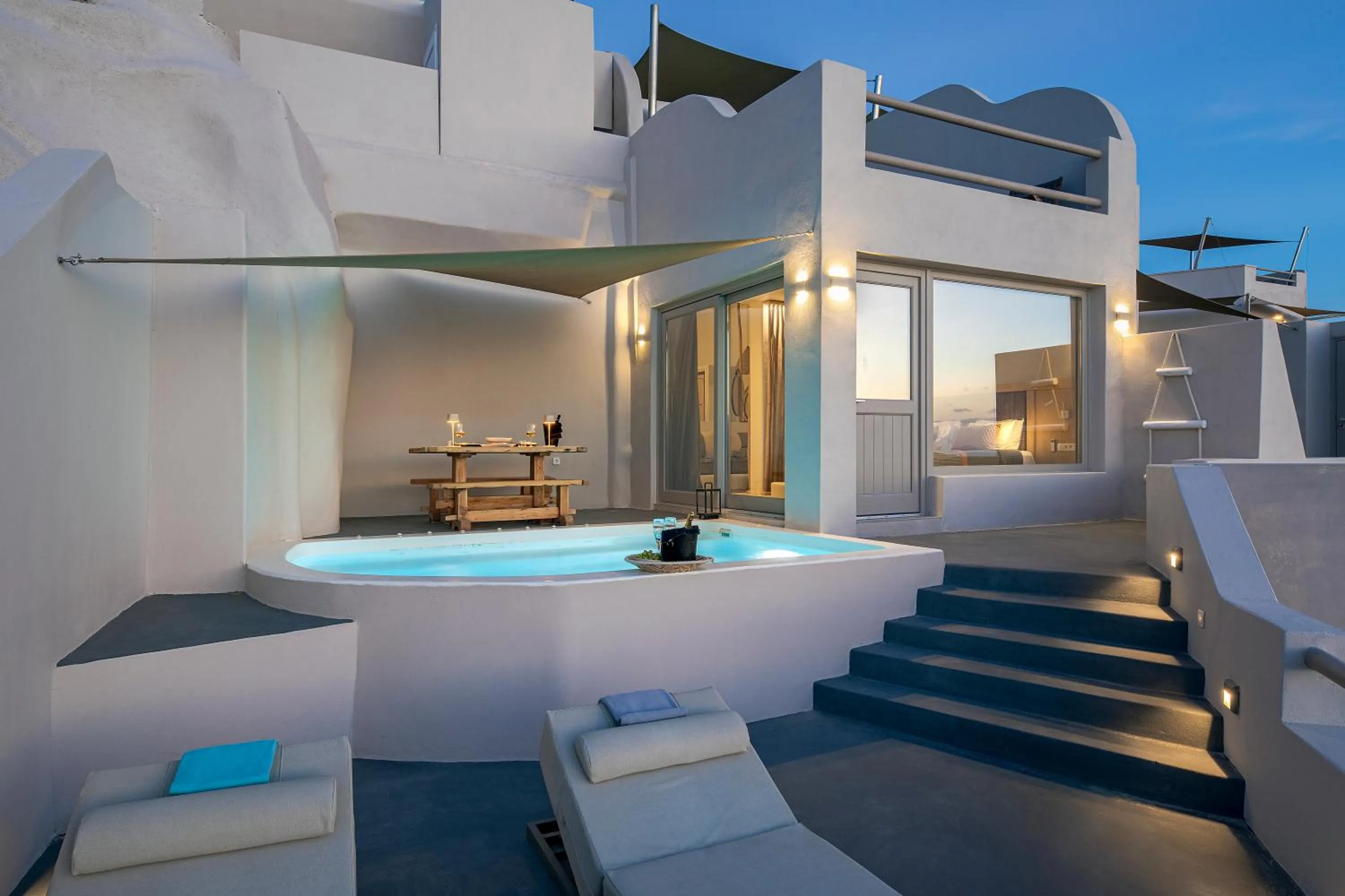 Balcony/Terrace in Grand View - Megalochori Santorini