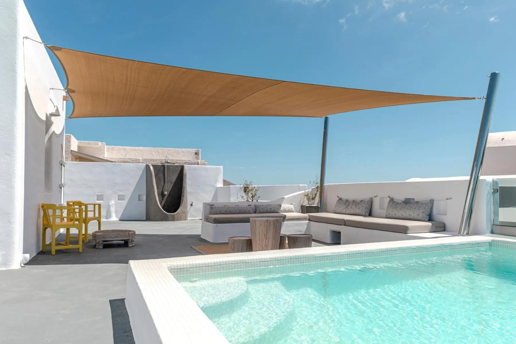 Patio in Grand View - Megalochori Santorini