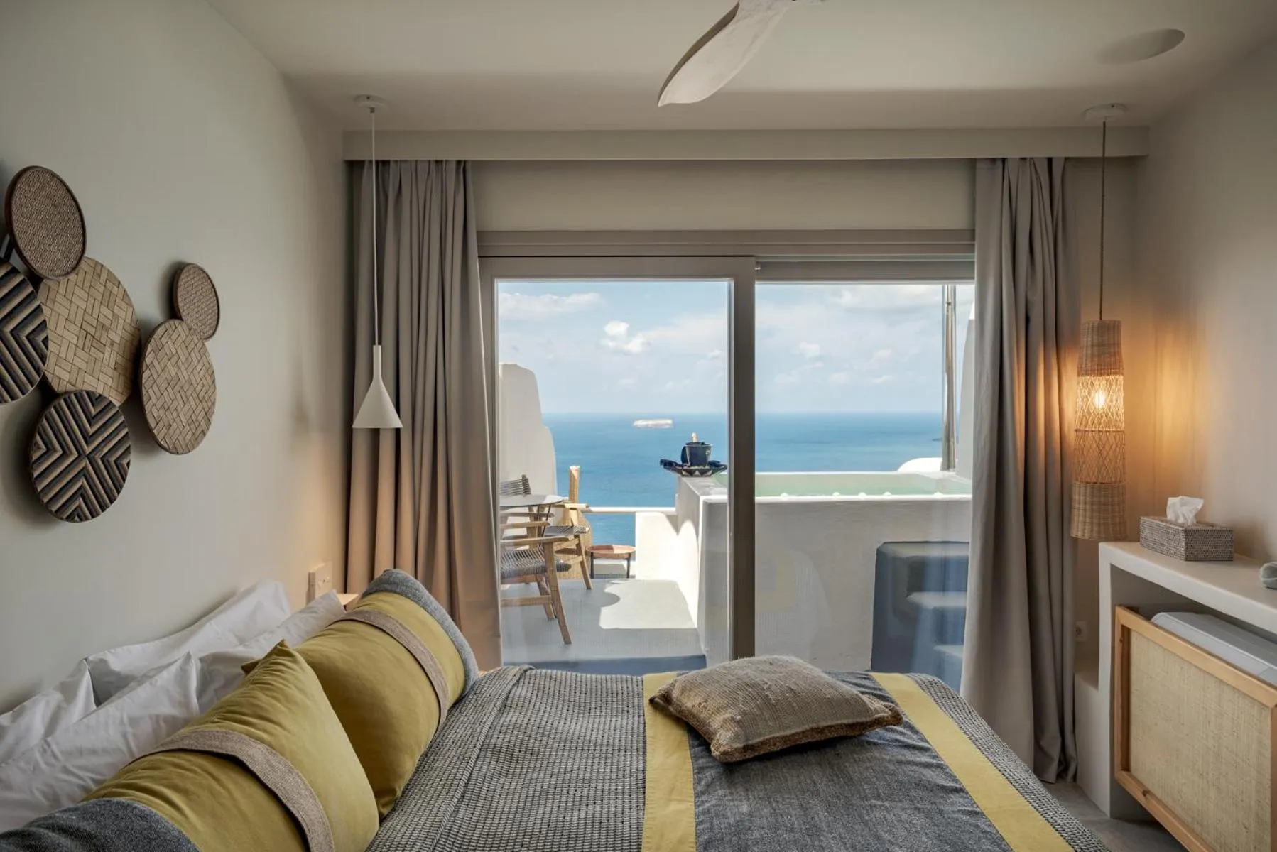 Natural landscape, Bed in Grand View - Megalochori Santorini