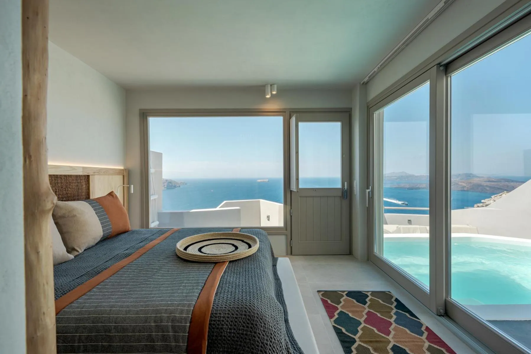 Patio, Bed in Grand View - Megalochori Santorini