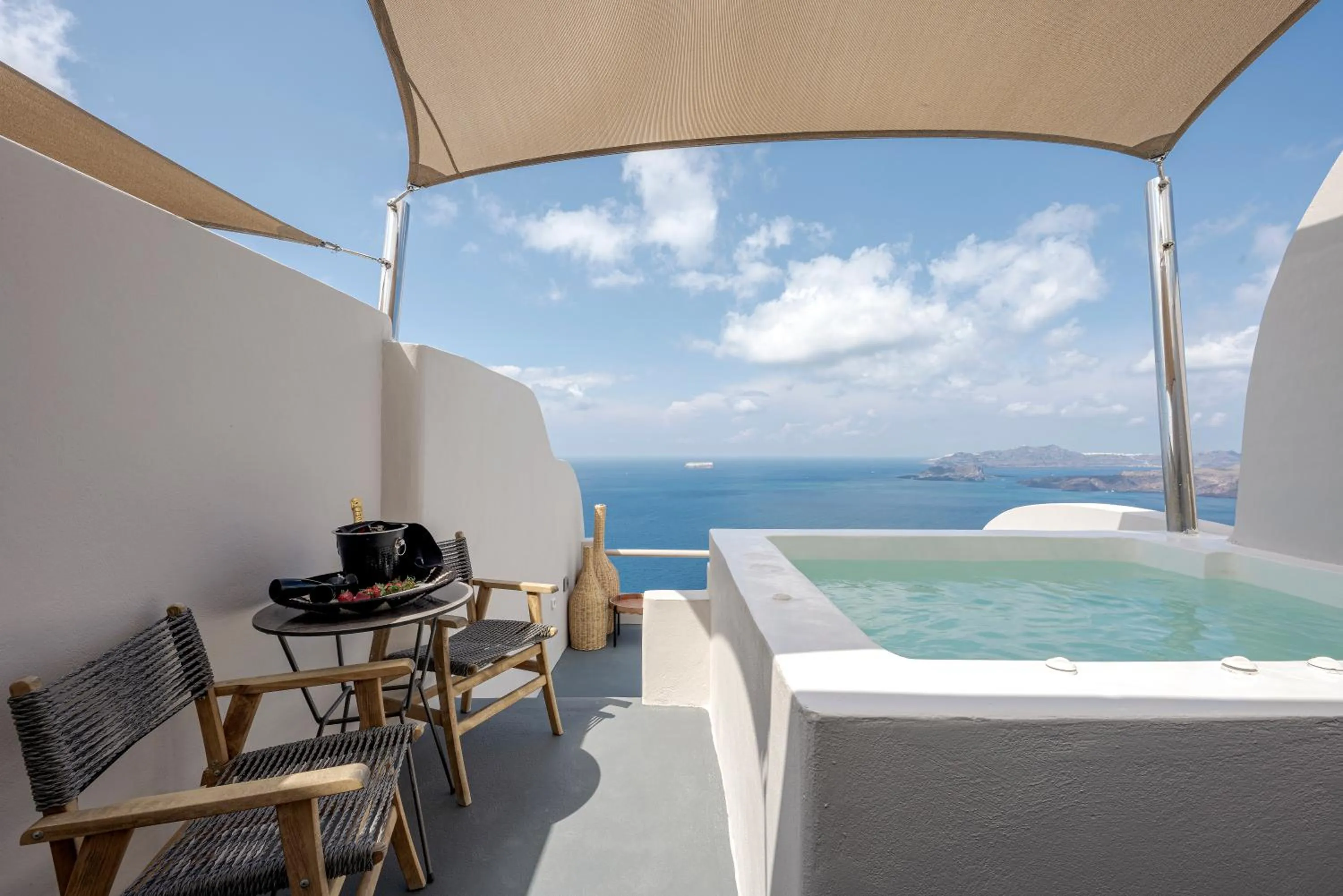 Balcony/Terrace in Grand View - Megalochori Santorini