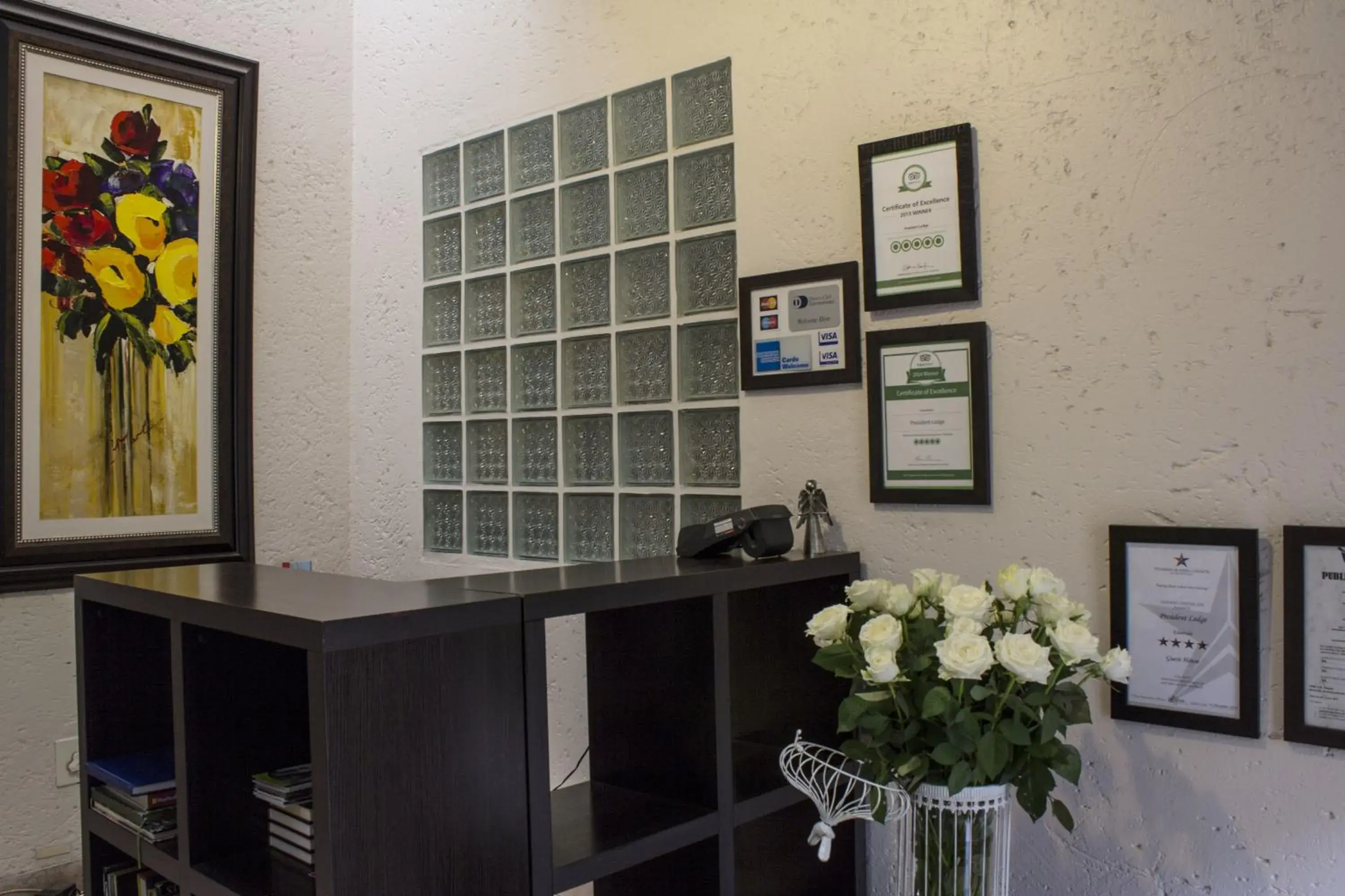 Lobby or reception in President Lodge Lobby or reception in President Lodge