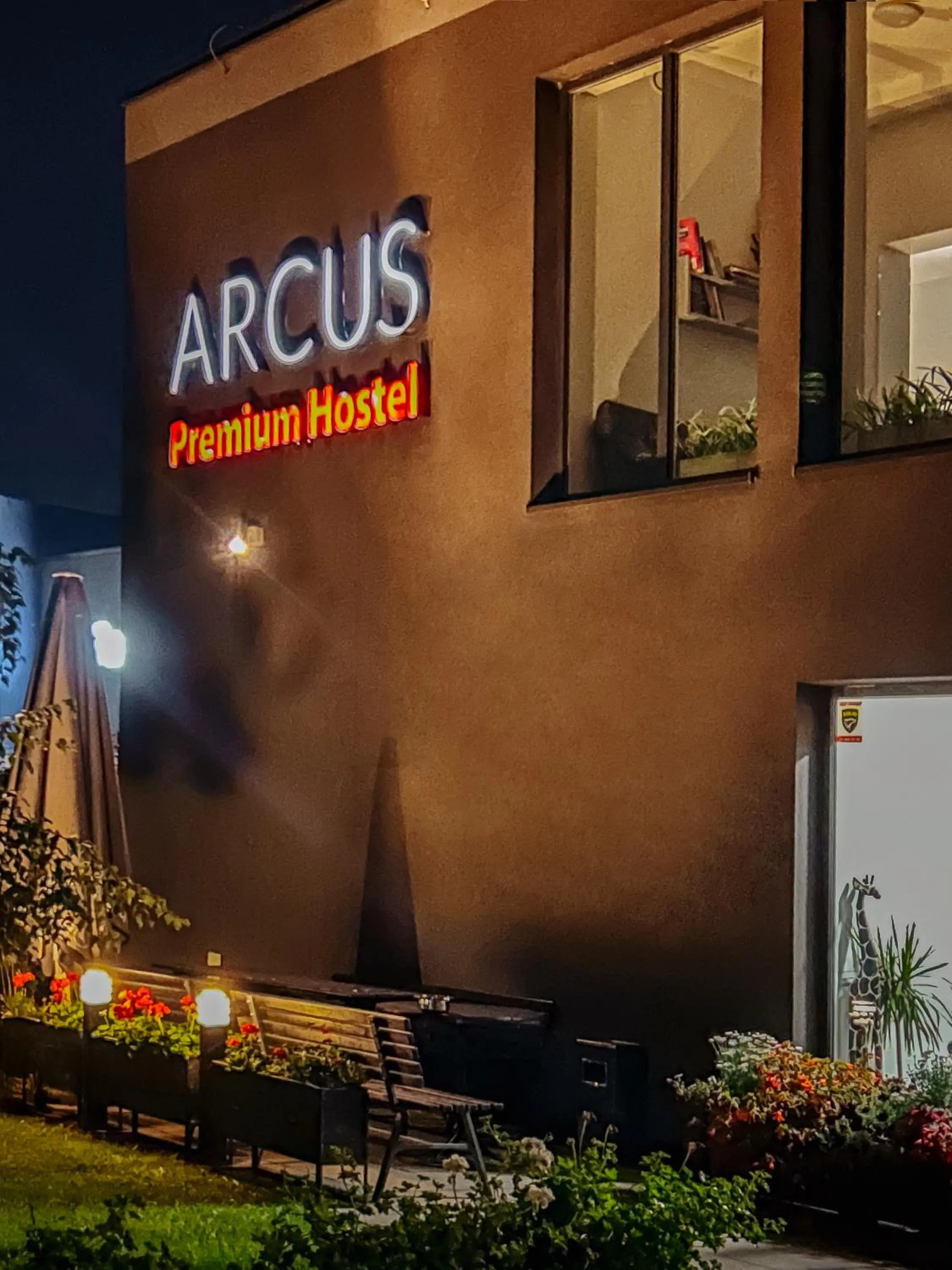 Property building in Arcus Premium Hostel