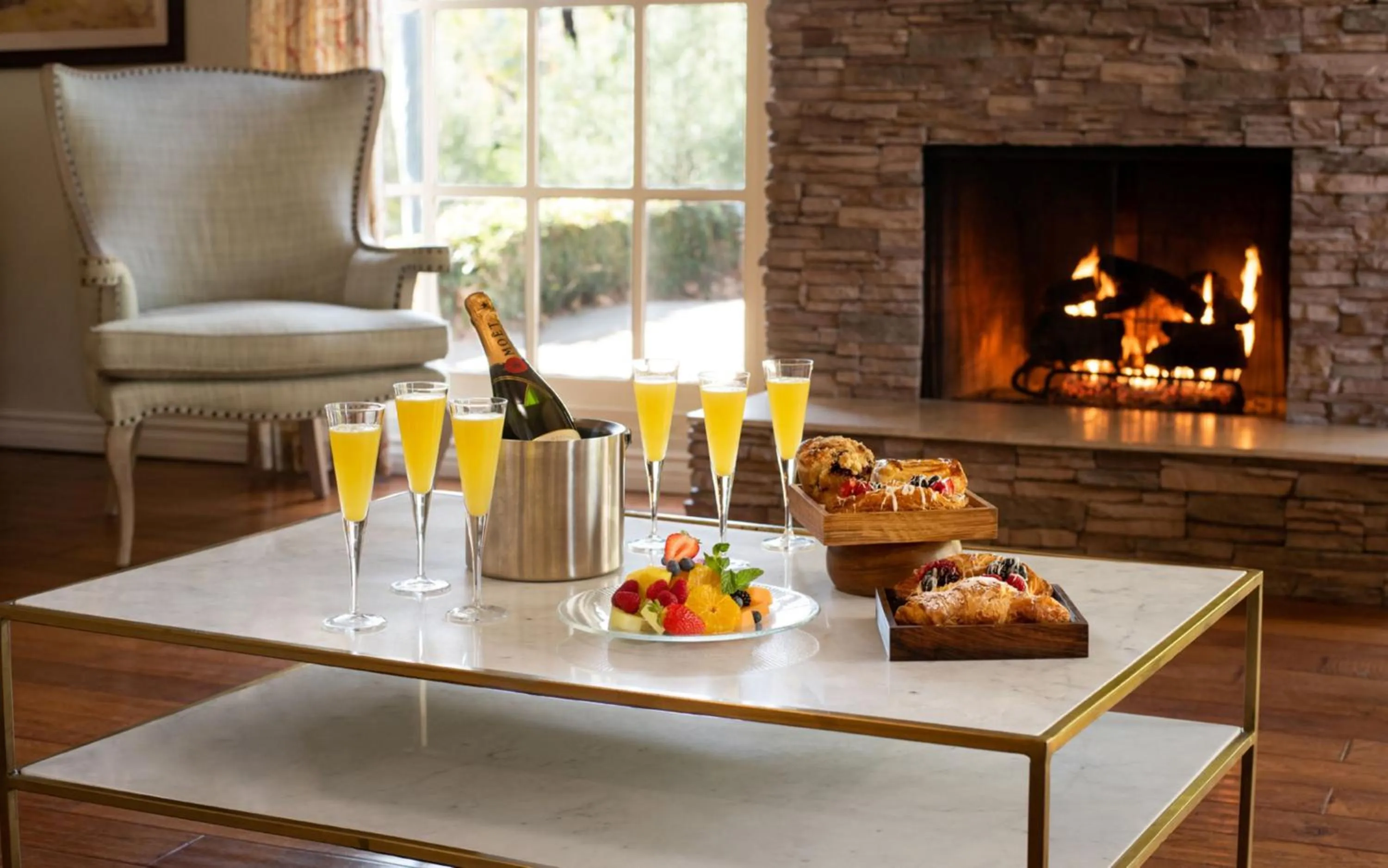 fireplace in Rancho Bernardo Inn