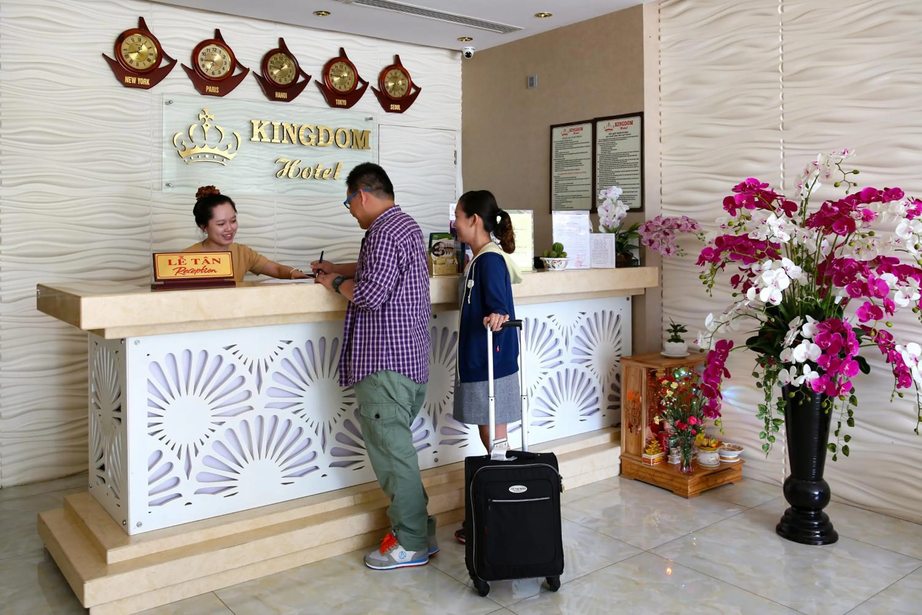 Lobby or reception in Kingdom Danang Hotel