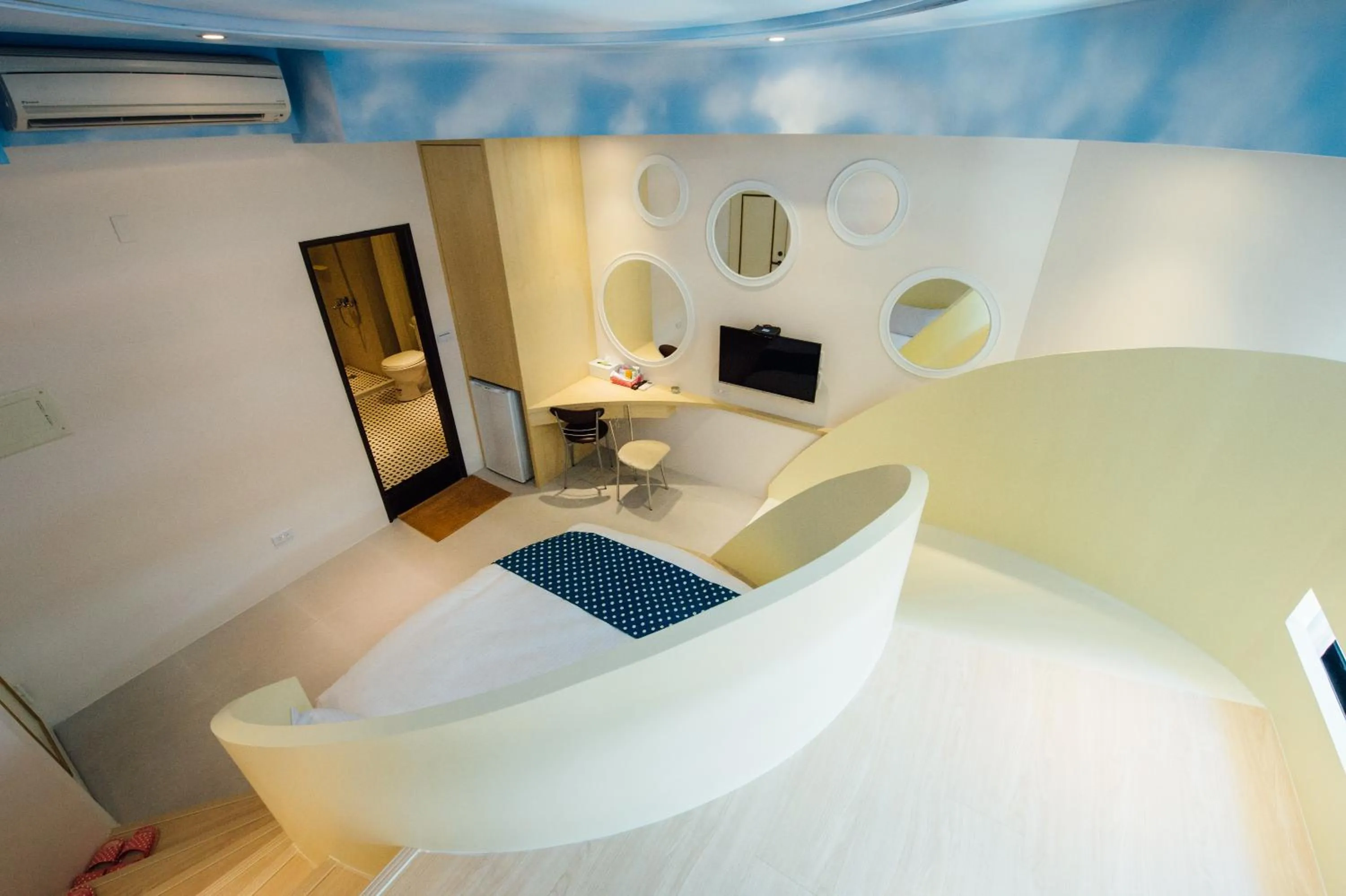 Bed in 黃色風箏Yellow Kite INN