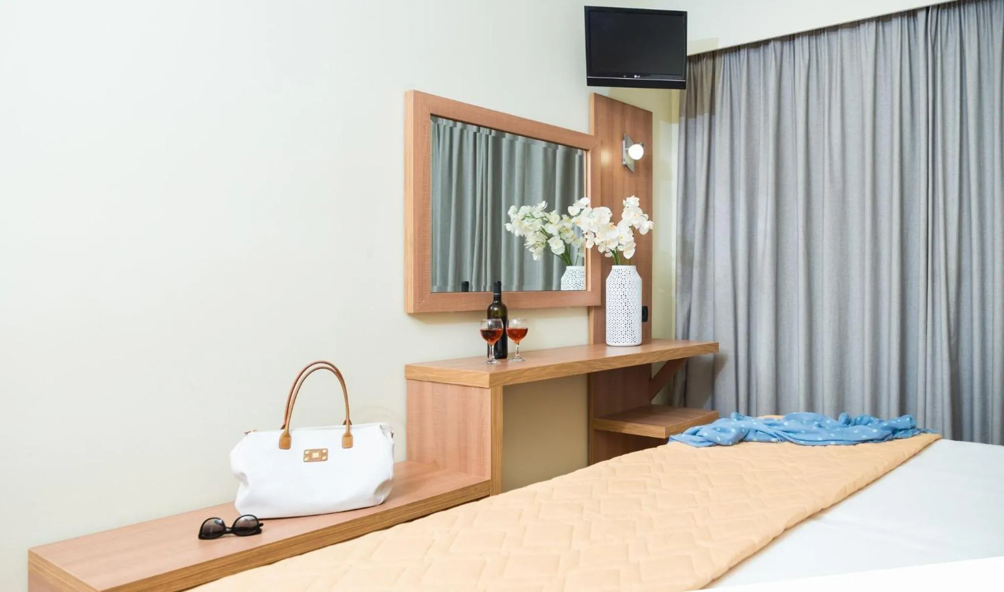 Bedroom, Bed in Ilios Hotel, Adults Only