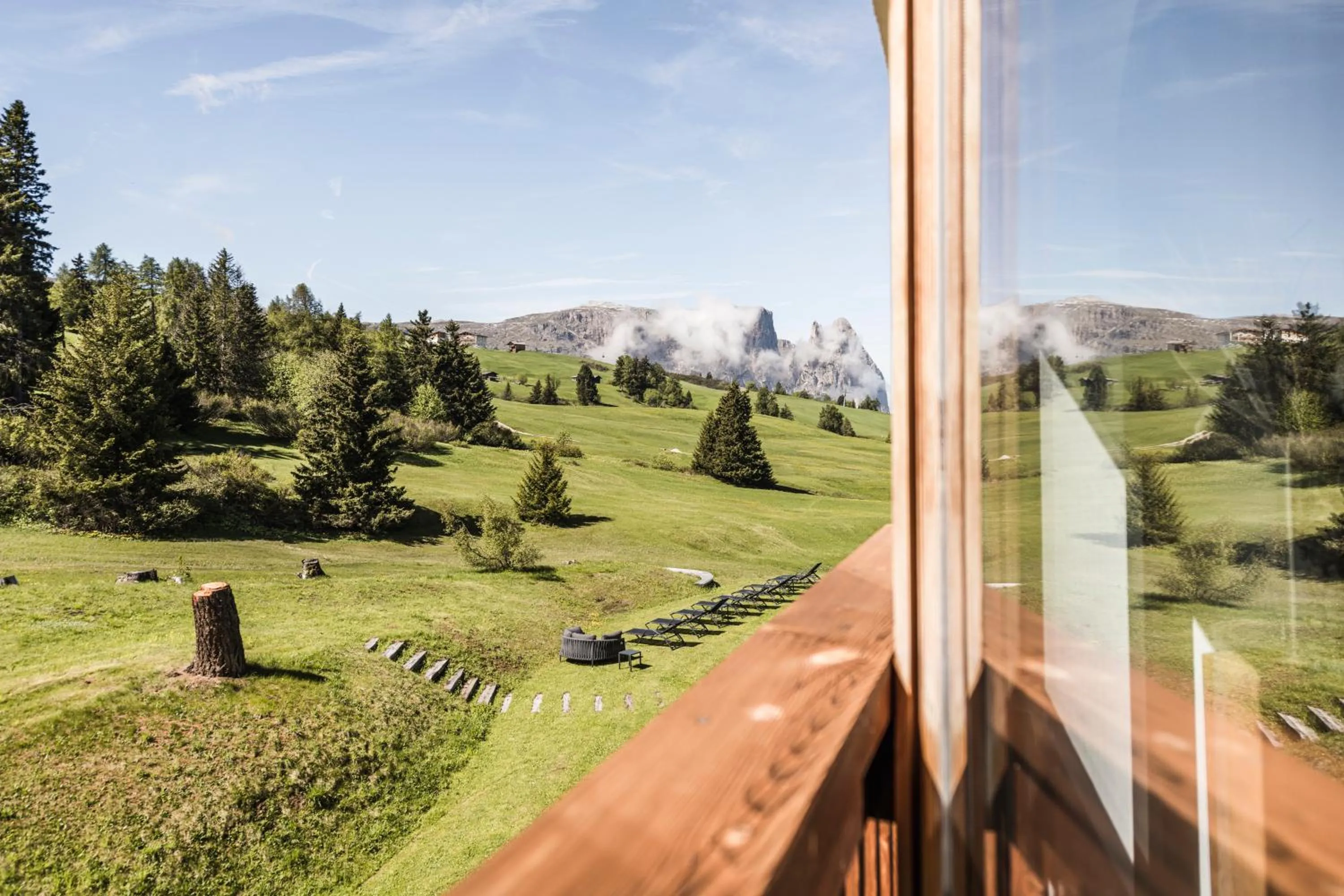 Natural landscape in Hotel Steger-Dellai