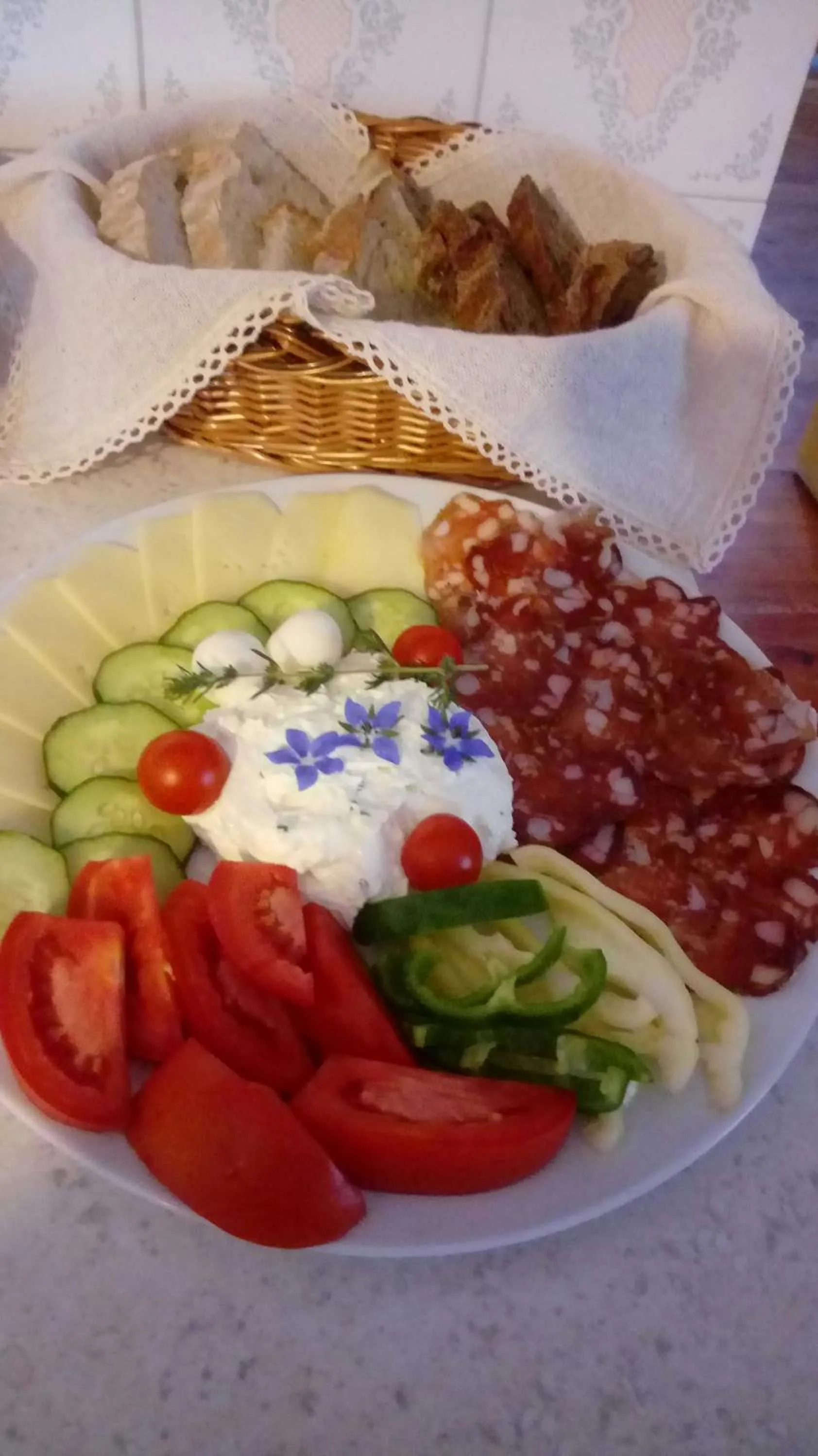 Continental breakfast in Farm Stay Žagar