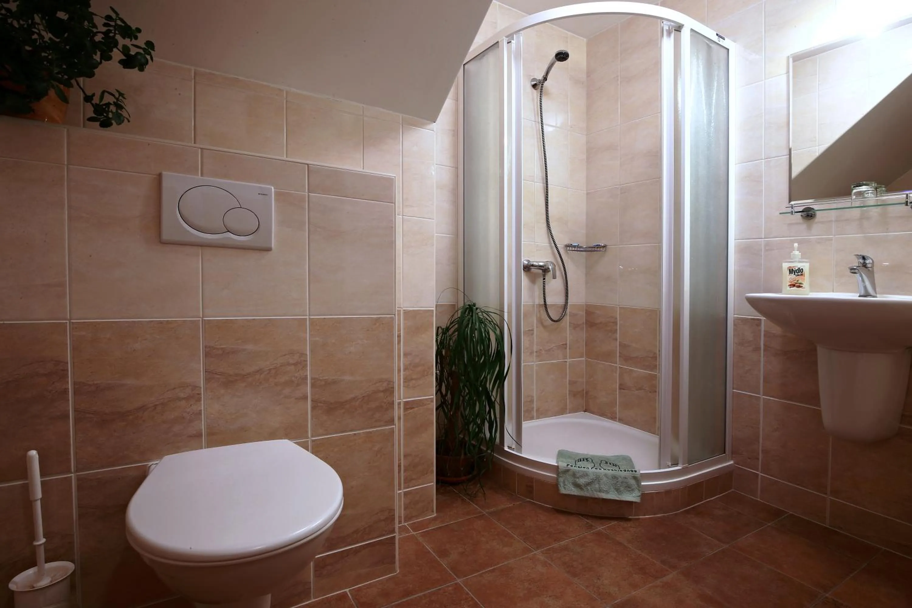 Bathroom in Wellness Penzion Pod Rozhlednou