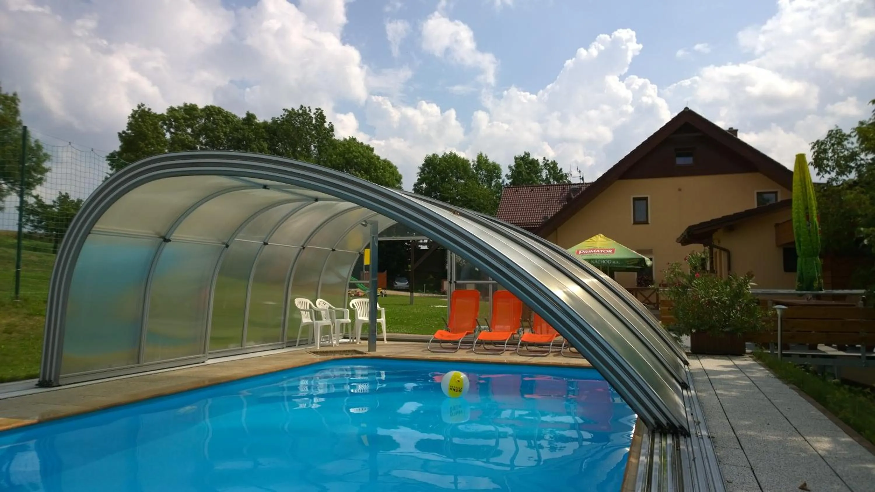 Swimming pool in Wellness Penzion Pod Rozhlednou