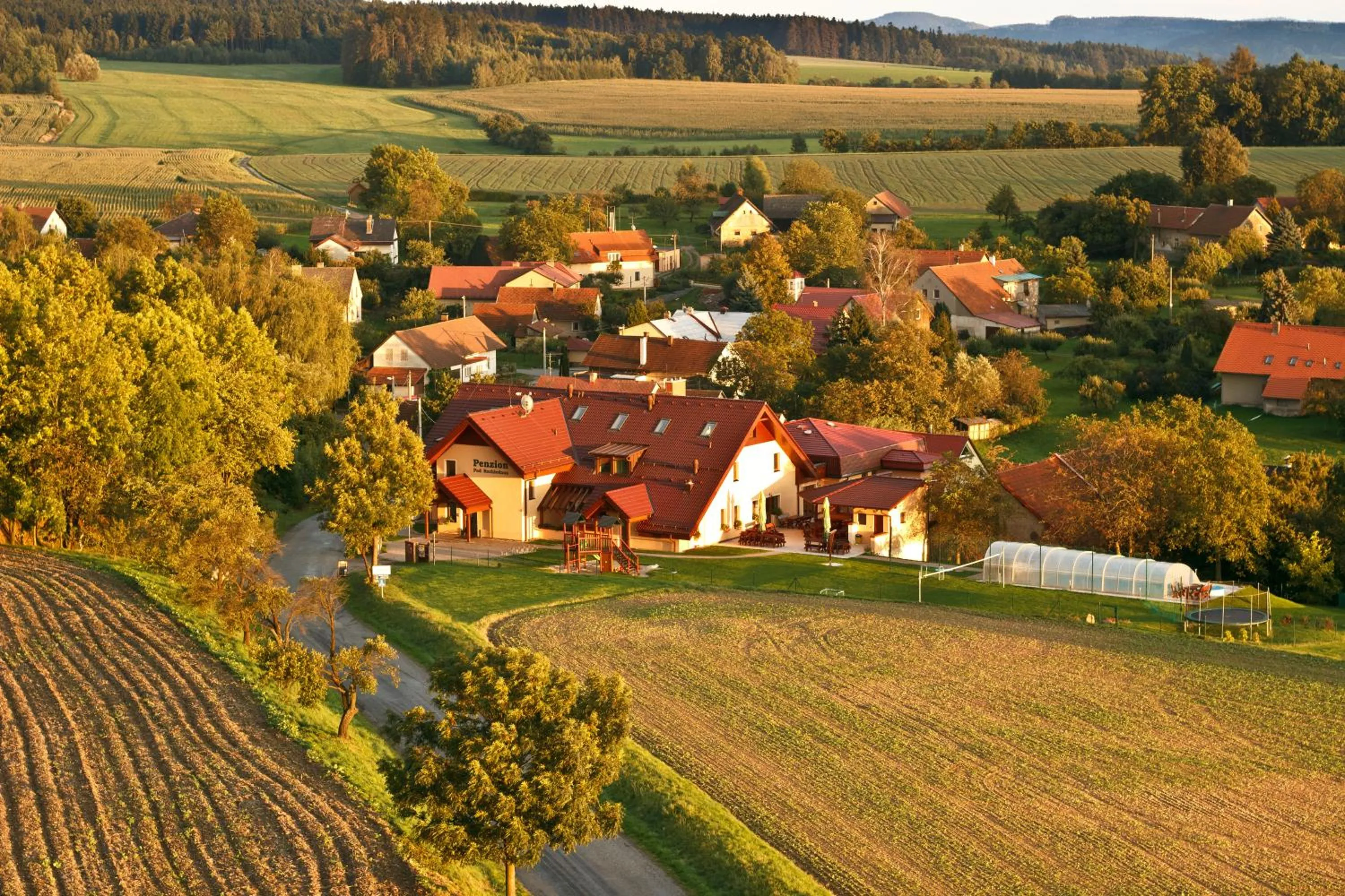 Bird's eye view in Wellness Penzion Pod Rozhlednou