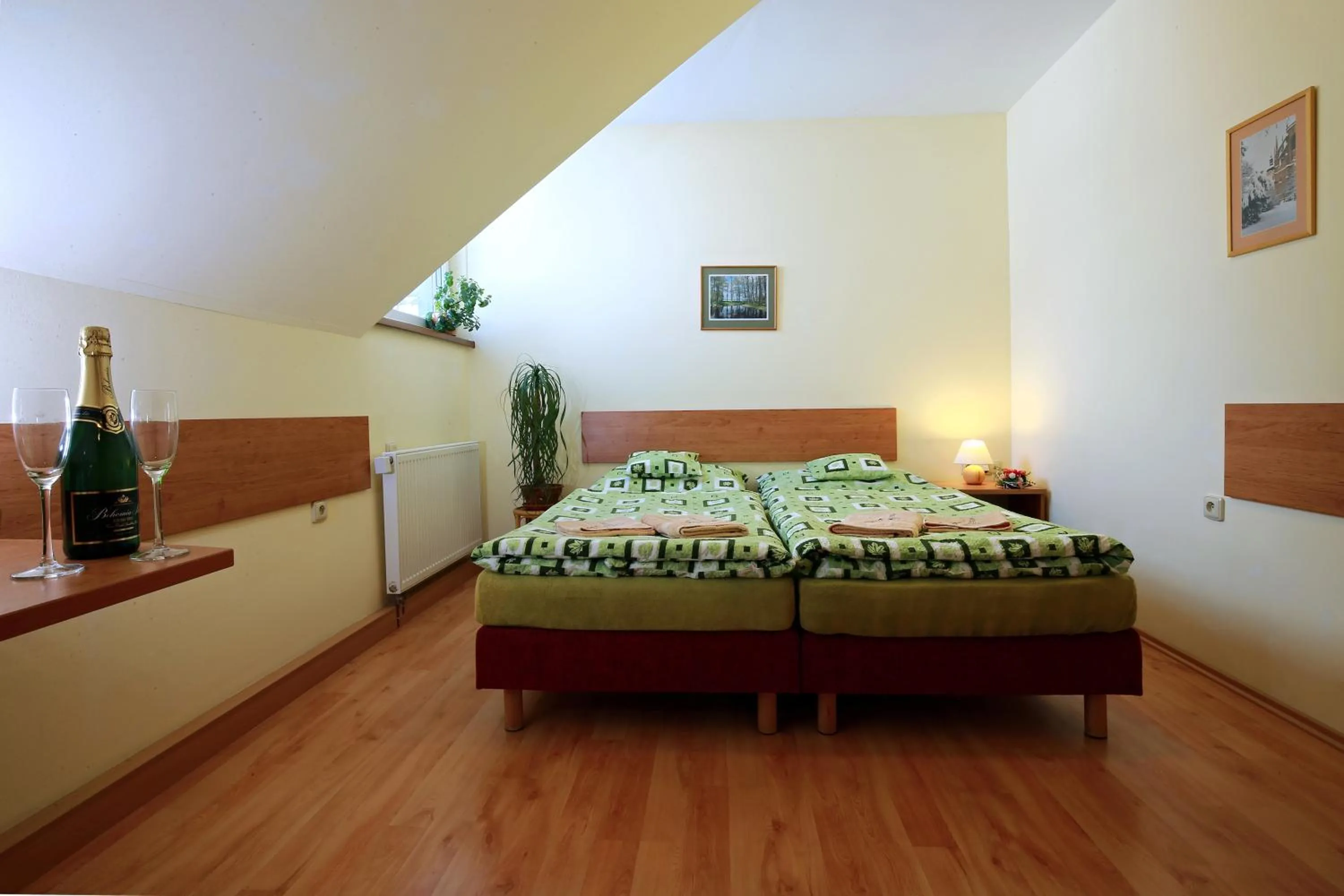 Photo of the whole room, Bed in Wellness Penzion Pod Rozhlednou