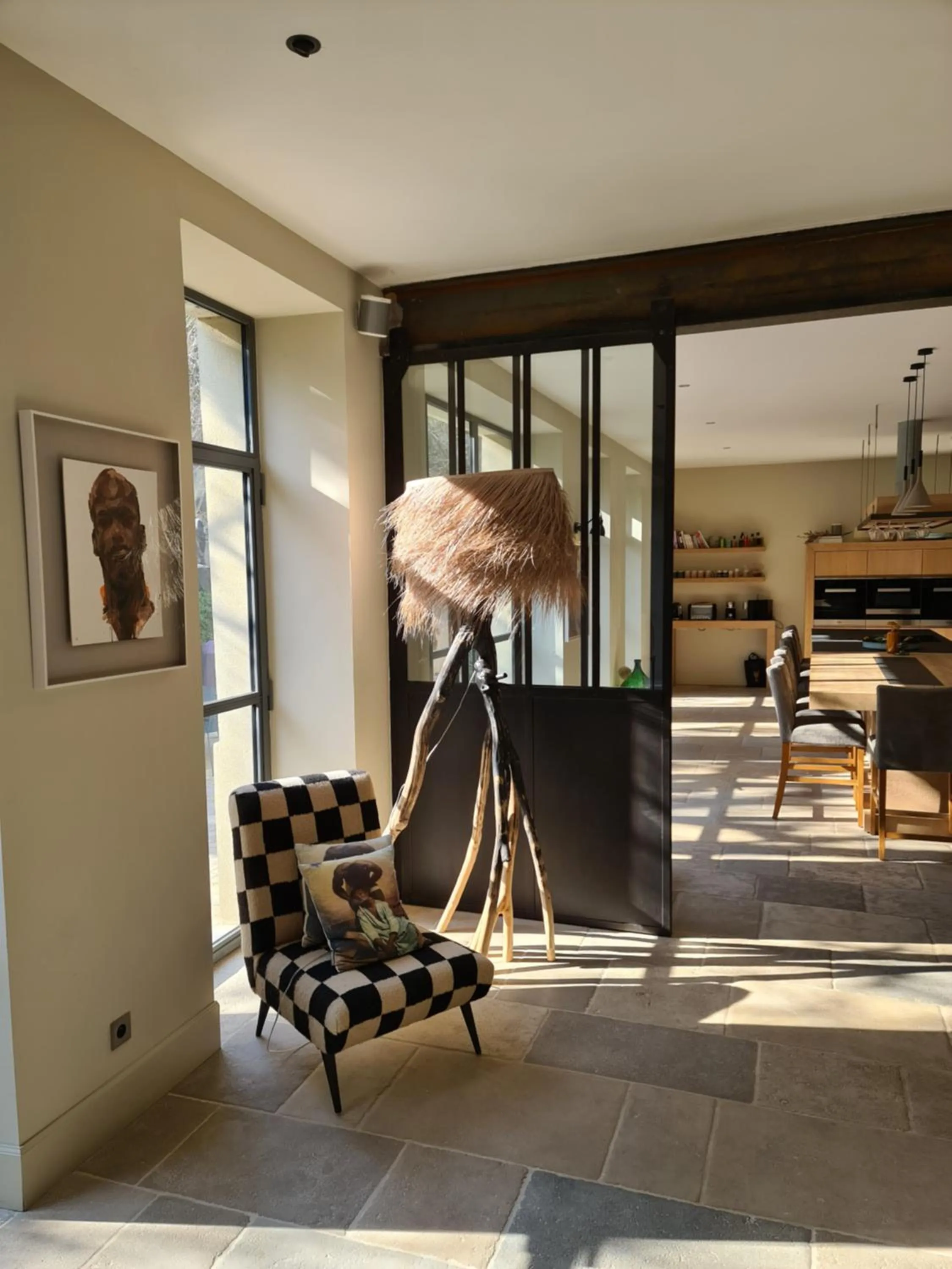 Seating area in La Magnanerie de l'Isle B&B