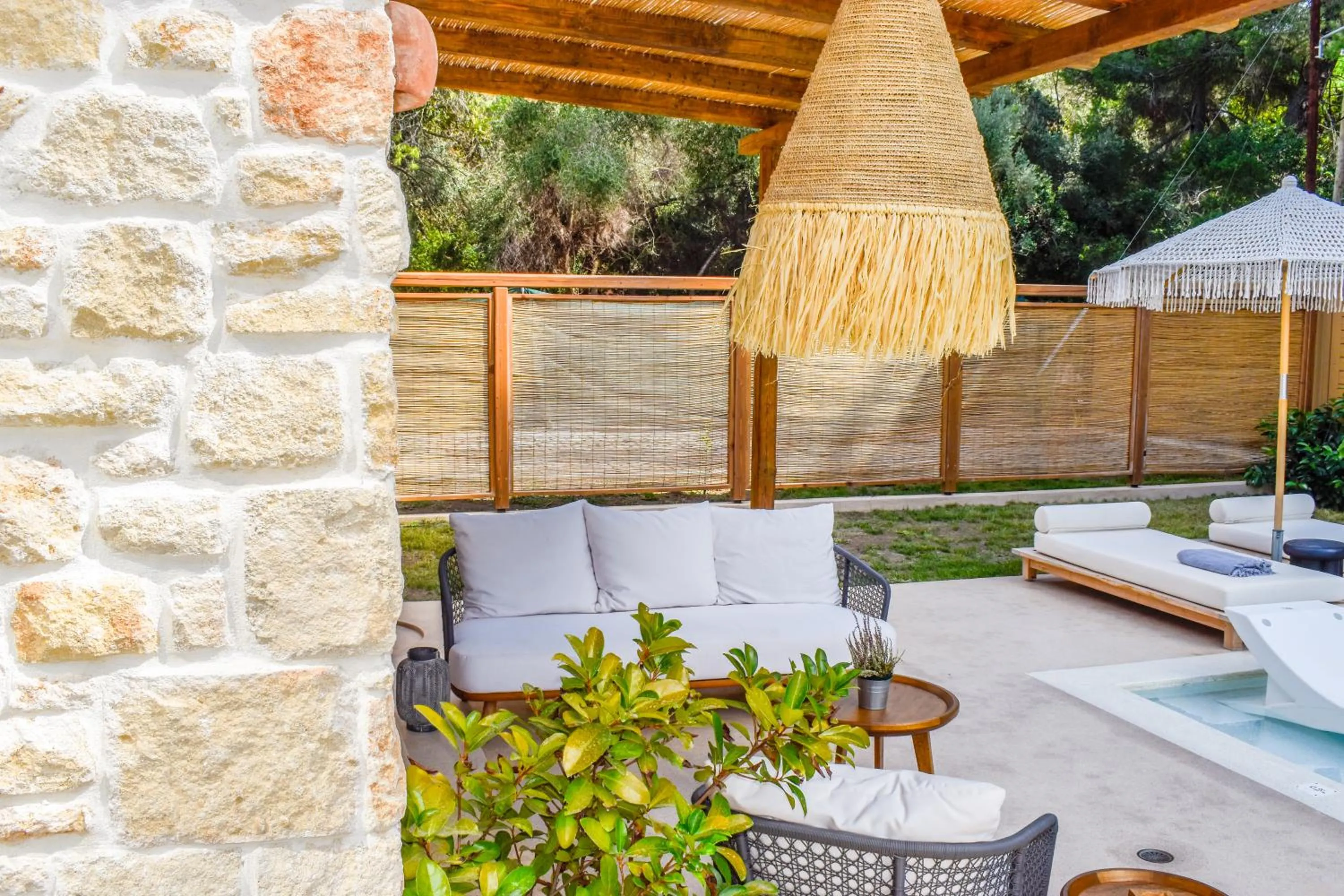 Patio in Mandraki Village Boutique Hotel