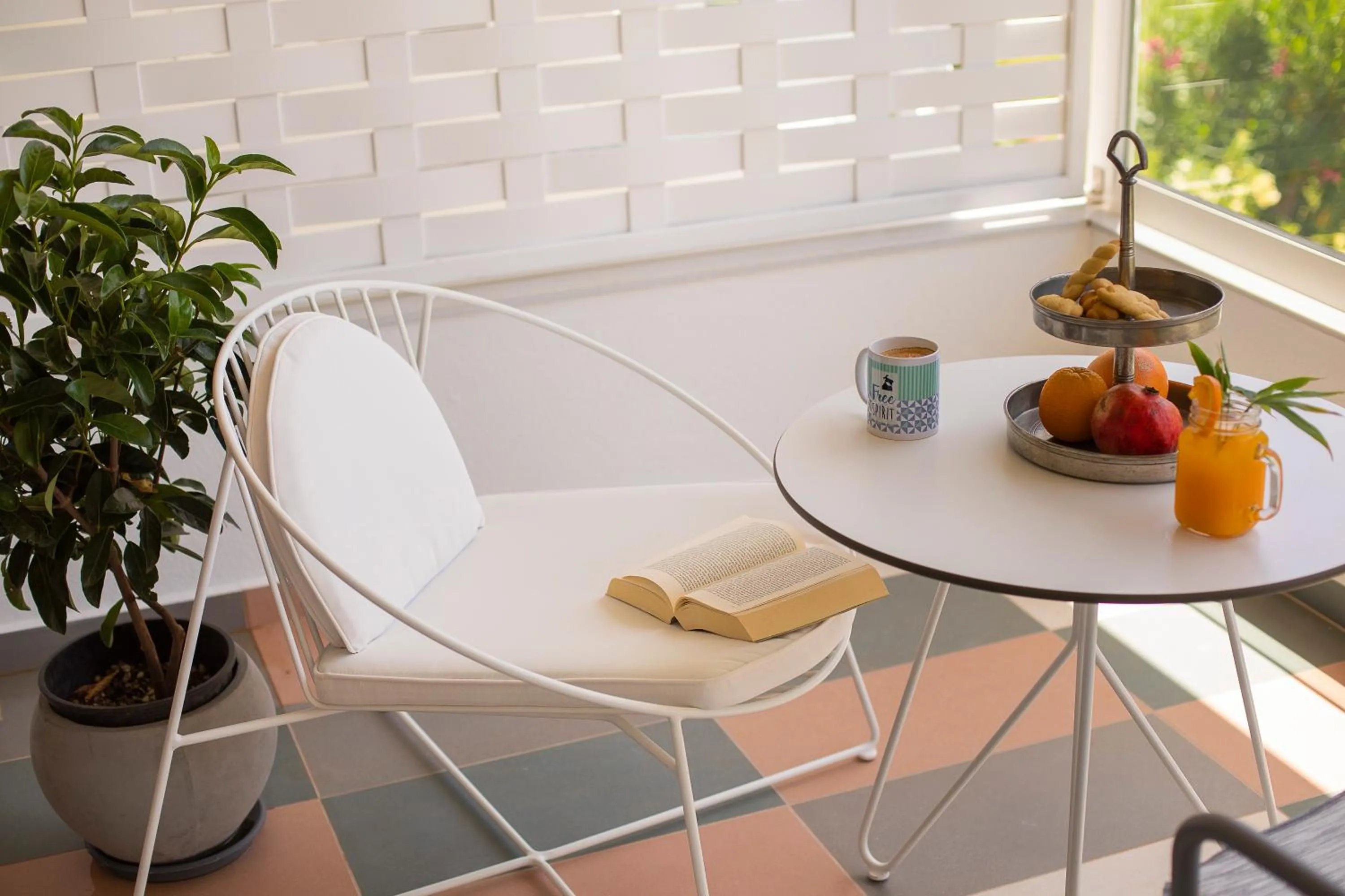 Balcony/Terrace in Mandraki Village Boutique Hotel