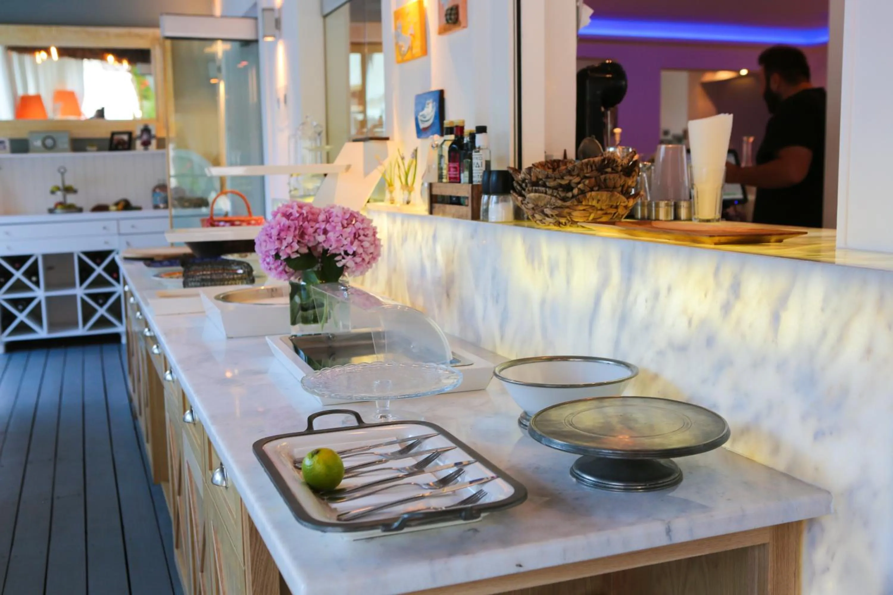 Buffet breakfast in Mandraki Village Boutique Hotel