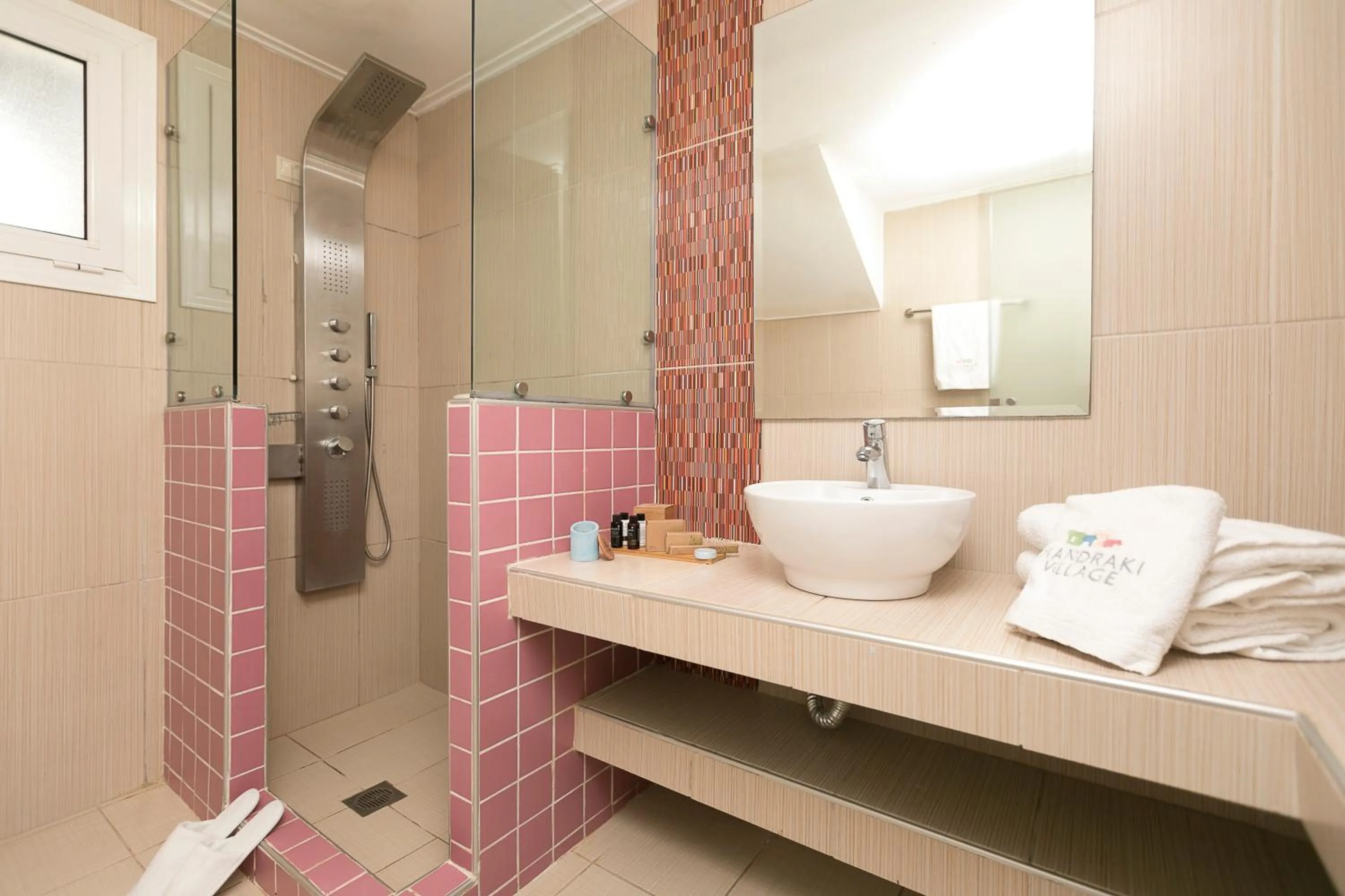 Bathroom in Mandraki Village Boutique Hotel