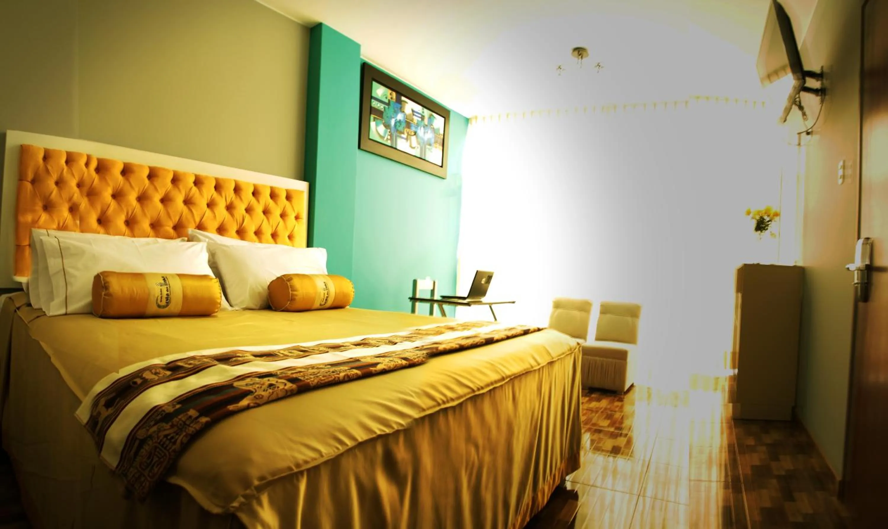 Bed in Costa Del Inka Hotel