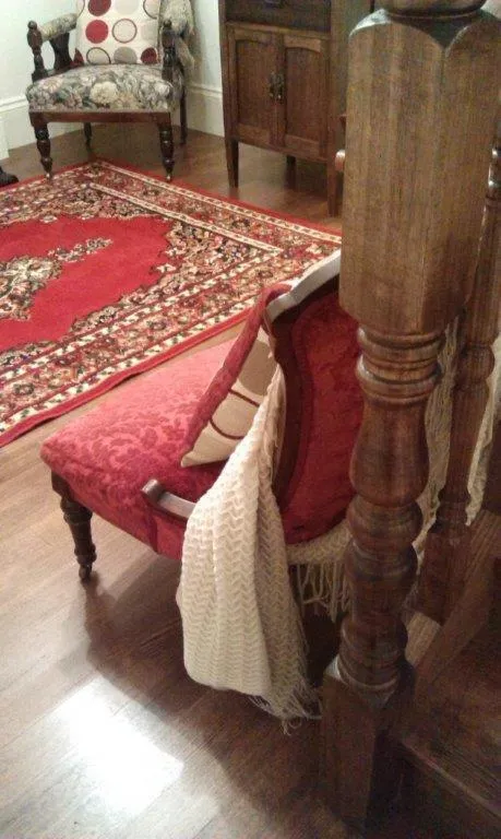 Bed in Annies Garden Cottage