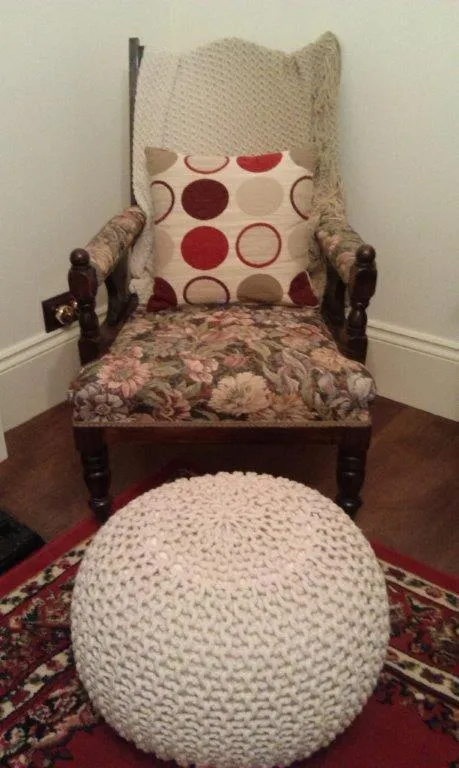 Bed in Annies Garden Cottage