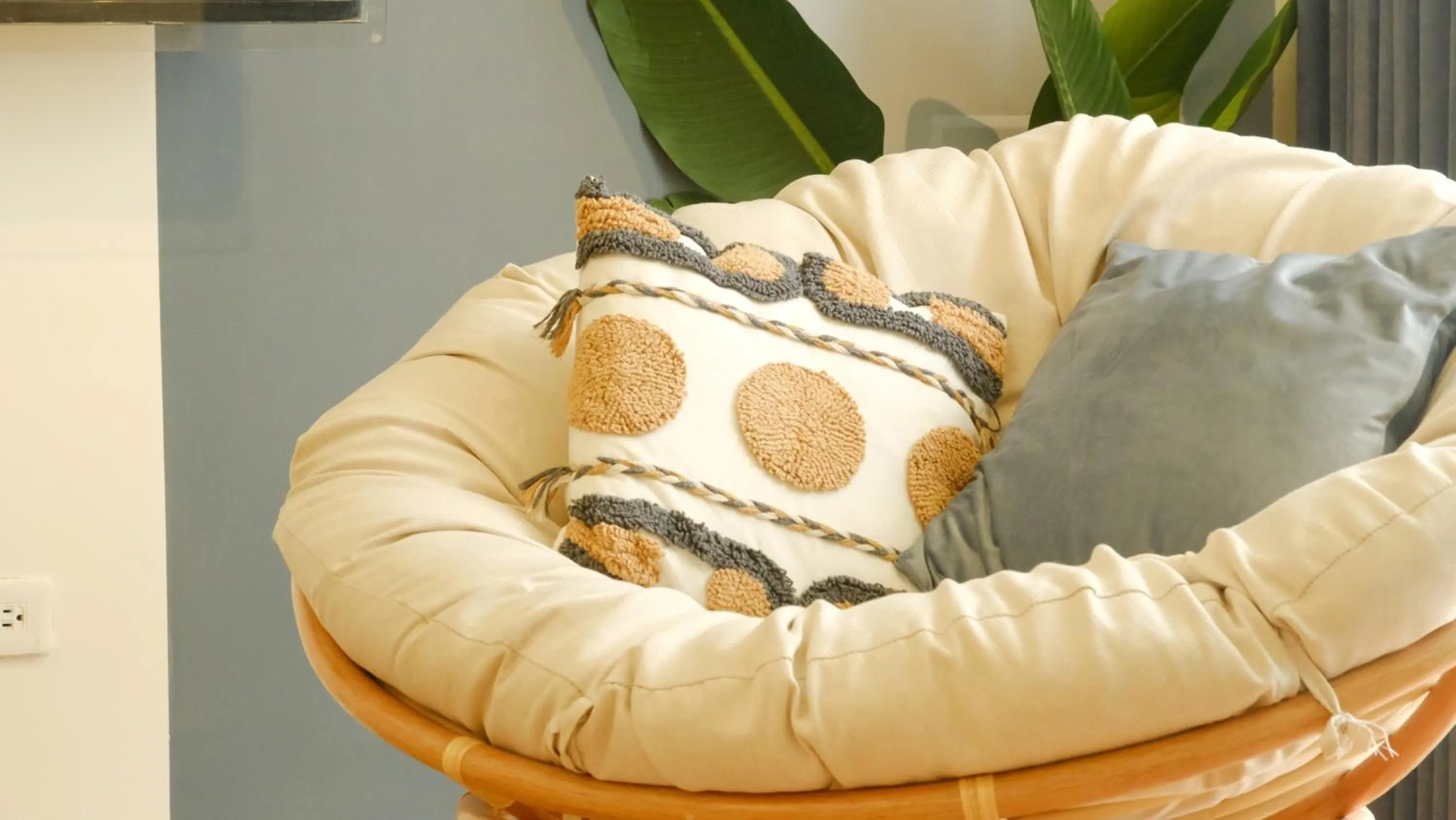 Decorative detail in Cozy Blue B&B