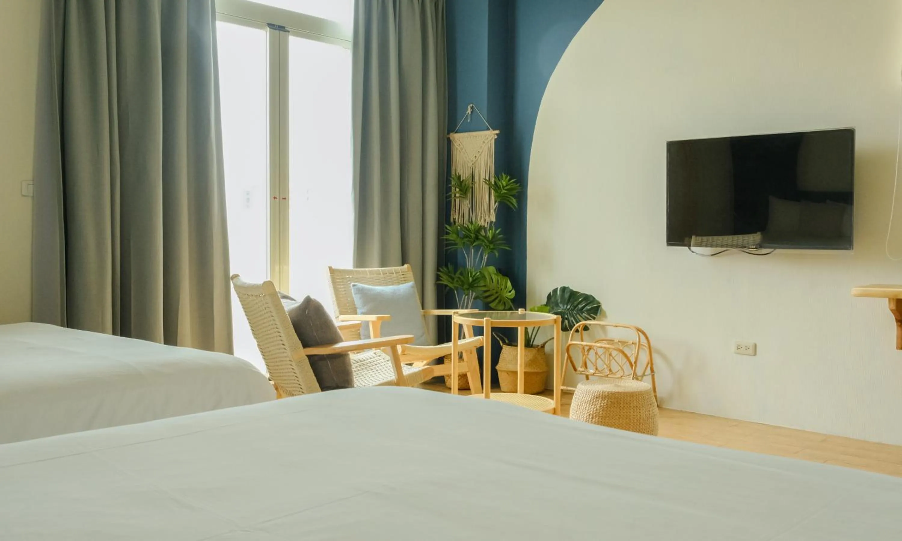 TV and multimedia, Bed in Cozy Blue B&B