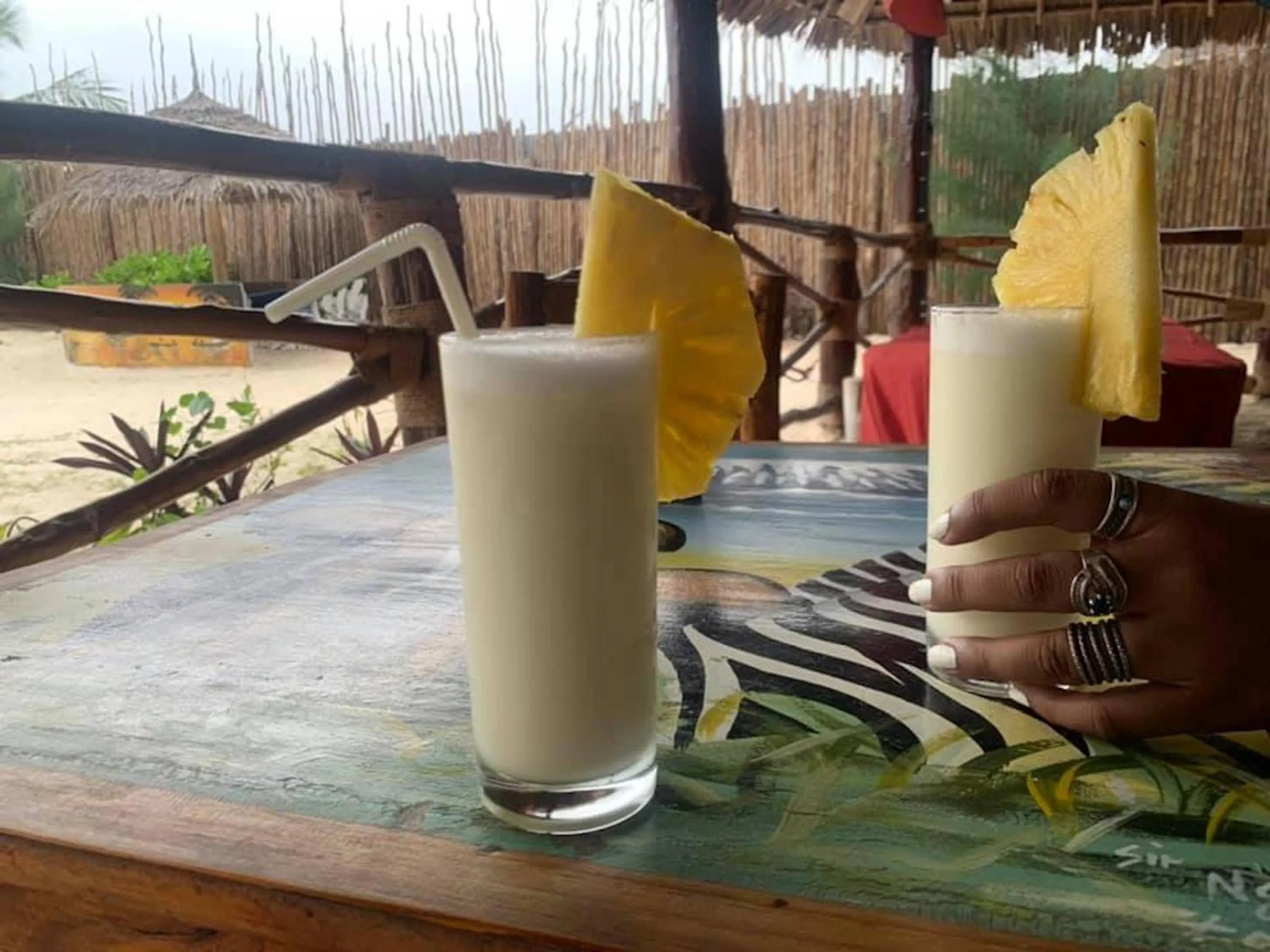 Drinks in Mocco Beach Villa