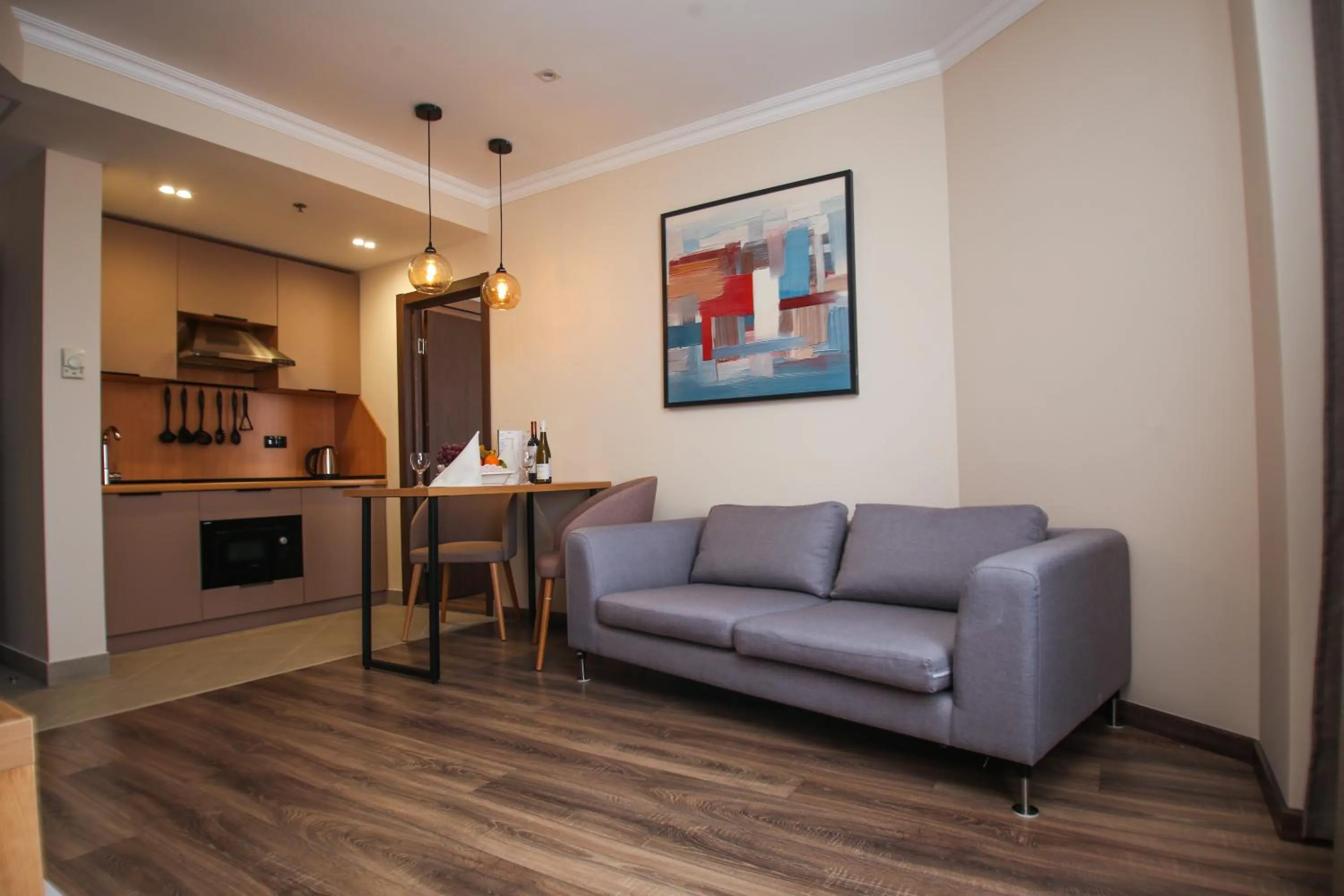 Seating area in Chagala Residence Atyrau